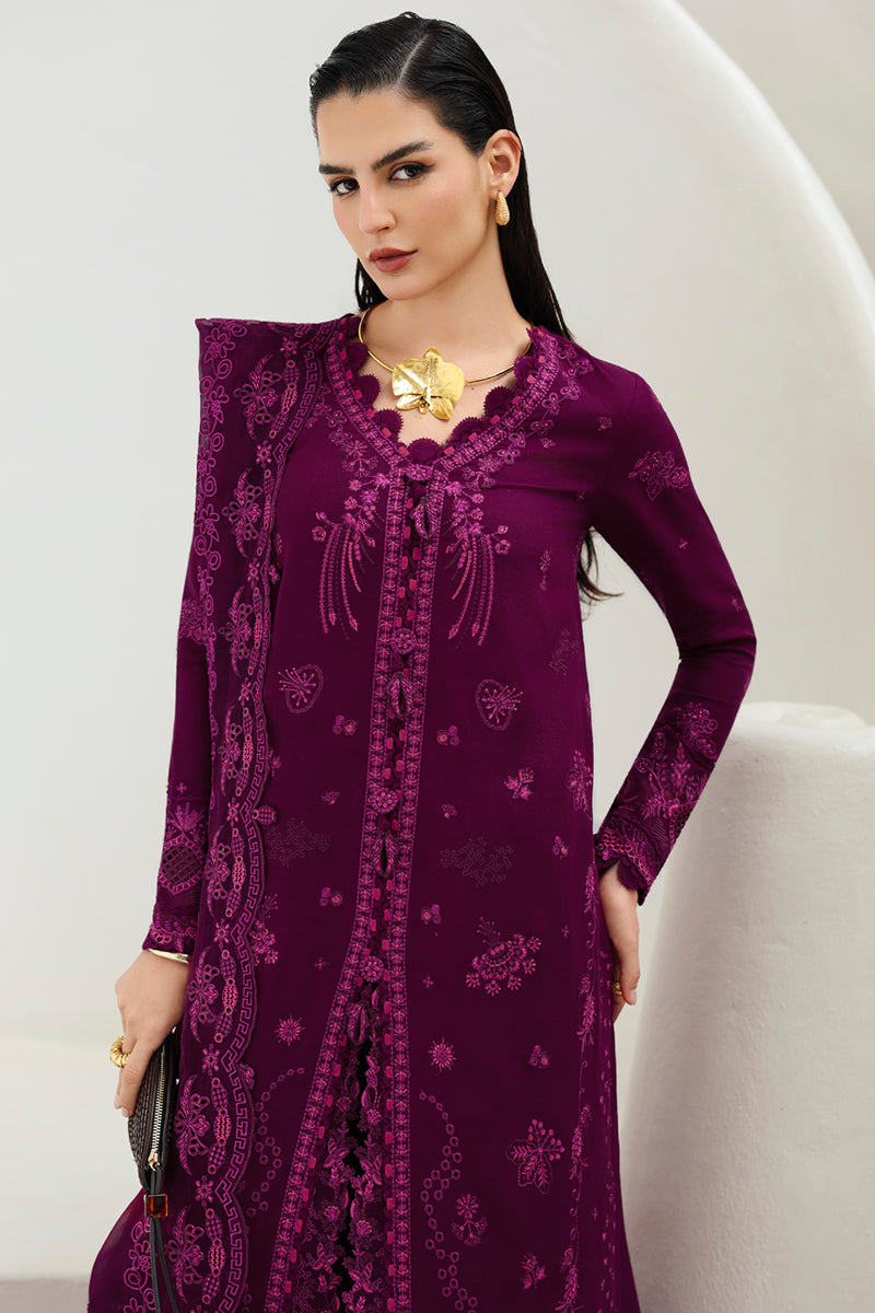 Qalamkar | Q Linen 25 | KL-01 VEYRAH - Pakistani Designer Dress - by Qalamkar - Type : Ladies Clothes - 100% Original at Saira Sultan