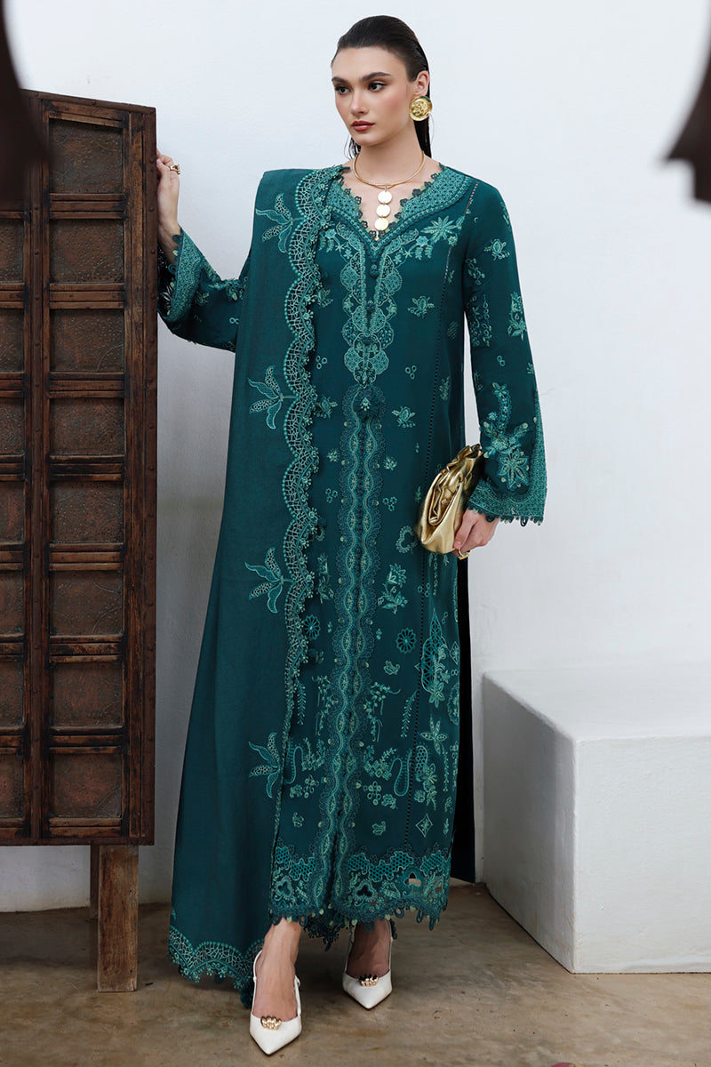 Qalamkar | Q Linen 25 | KL-11 MEADOW - Pakistani Designer Dress - by Qalamkar - Type : Ladies Clothes - 100% Original at Saira Sultan