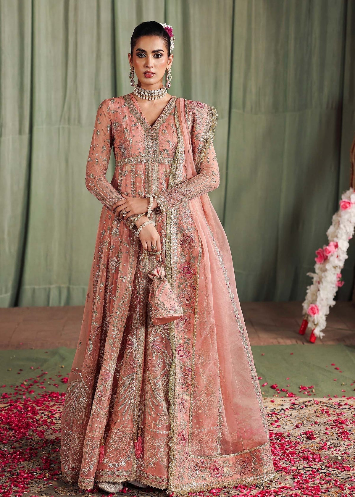 Sardinia | Veere Di Wedding Bride 25 | MEHARMA - Pakistani Designer Dress - by Sardinia - Type : Ladies Clothes - 100% Original at Saira Sultan