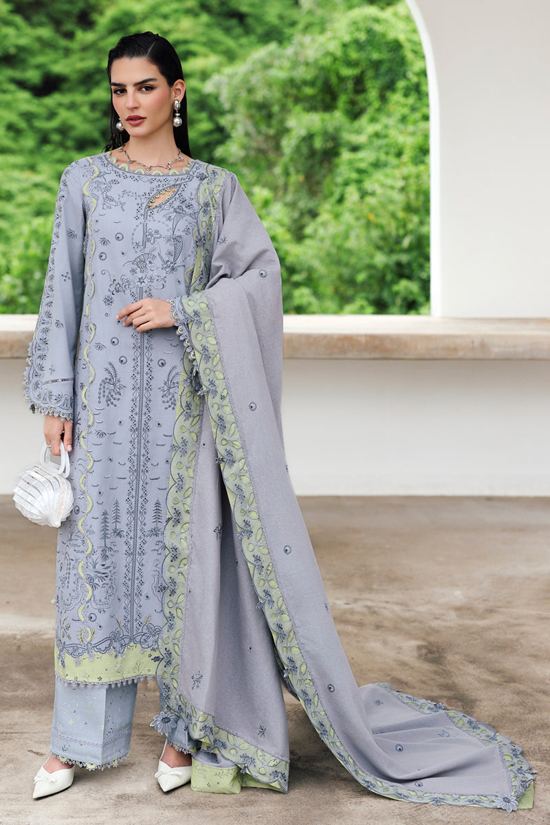Qalamkar | Q Linen 25 | KL-13 SAAHIL - Pakistani Designer Dress - by Qalamkar - Type : Ladies Clothes - 100% Original at Saira Sultan