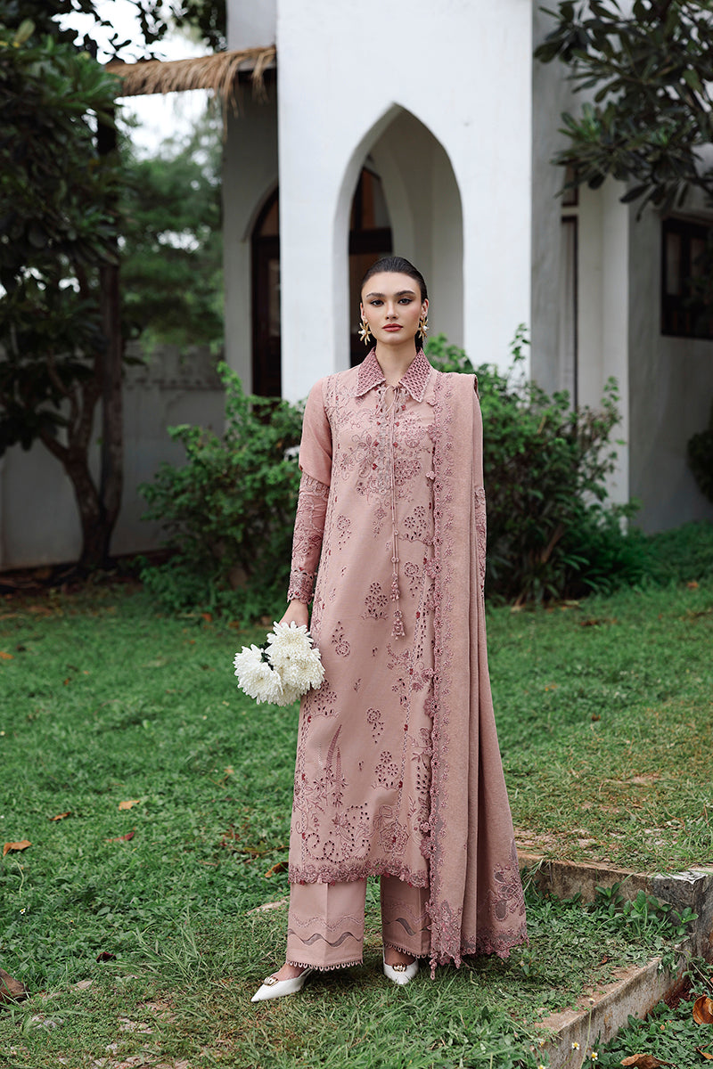 Qalamkar | Q Linen 25 | KL-08 VEIL - Pakistani Designer Dress - by Qalamkar - Type : Ladies Clothes - 100% Original at Saira Sultan
