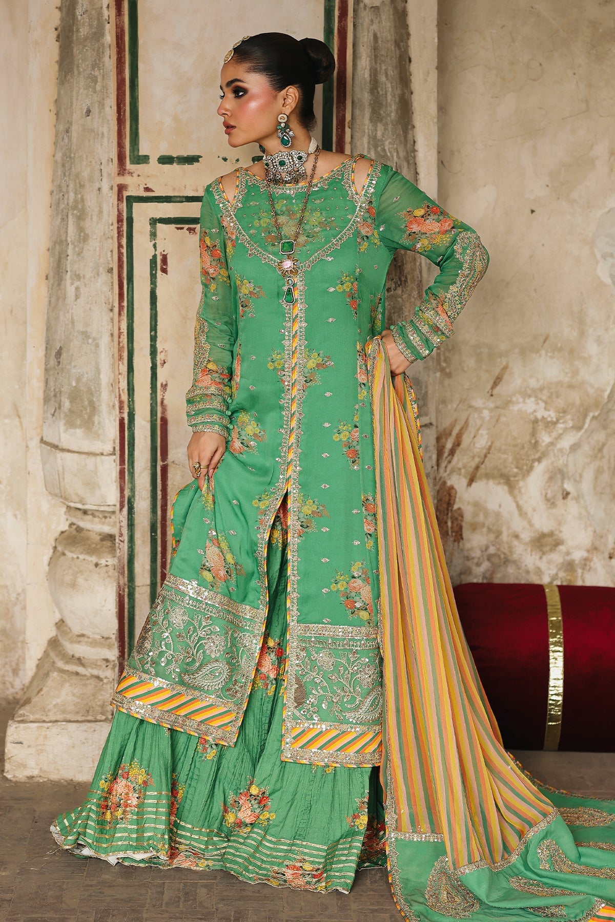 Charizma | Vasal Chiffon 25 | VSL25-28 A - Pakistani Designer Dress - by Charizma - Type : Ladies Clothes - 100% Original at Saira Sultan