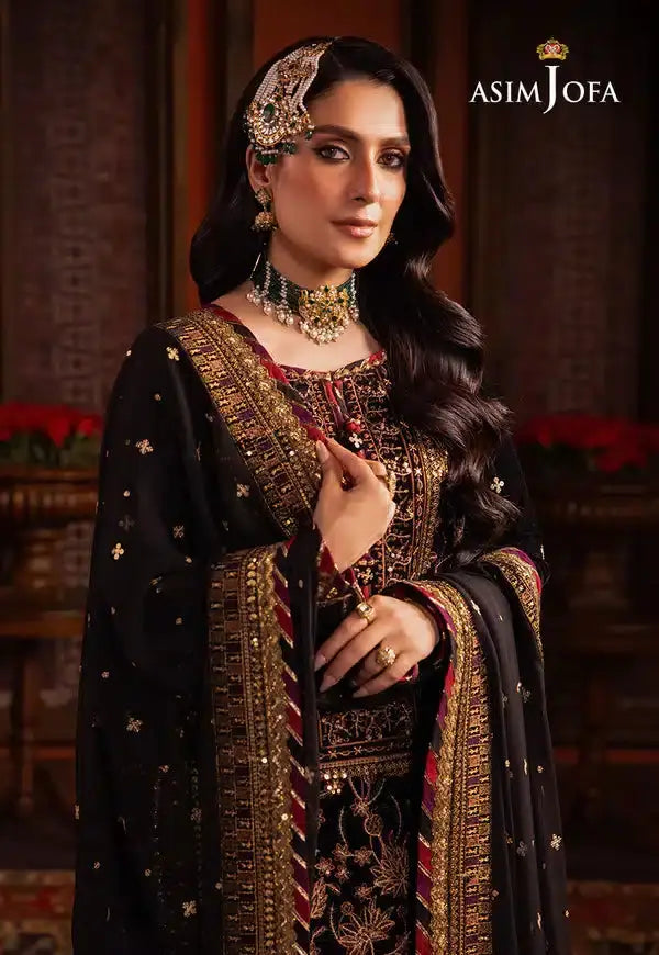 Asim Jofa | Makhmal Wedding Velvet 23 | AJMM-08 - Pakistani Designer Dress - by Asim Jofa | Type: Formal - 100% Original at Saira Sultan