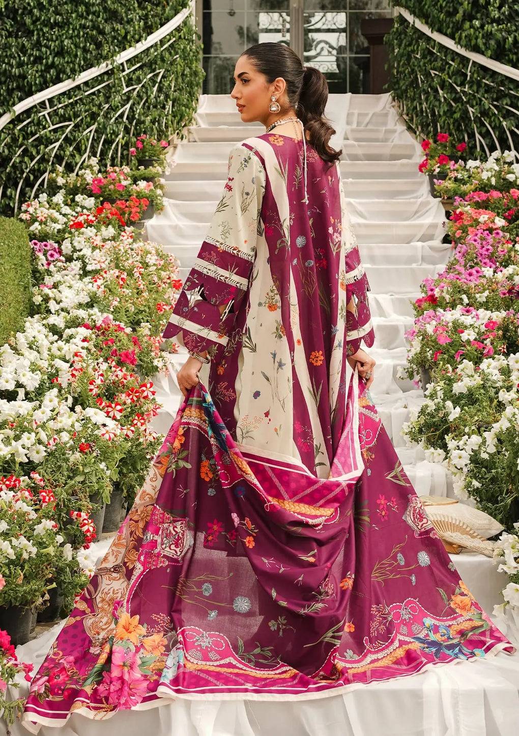 Elaf Premium | Printed Collection 24 | EEP-08A-Twilight Ties - Pakistani Designer Dress - by Elaf Premium | Type: Casuals - 100% Original at Saira Sultan