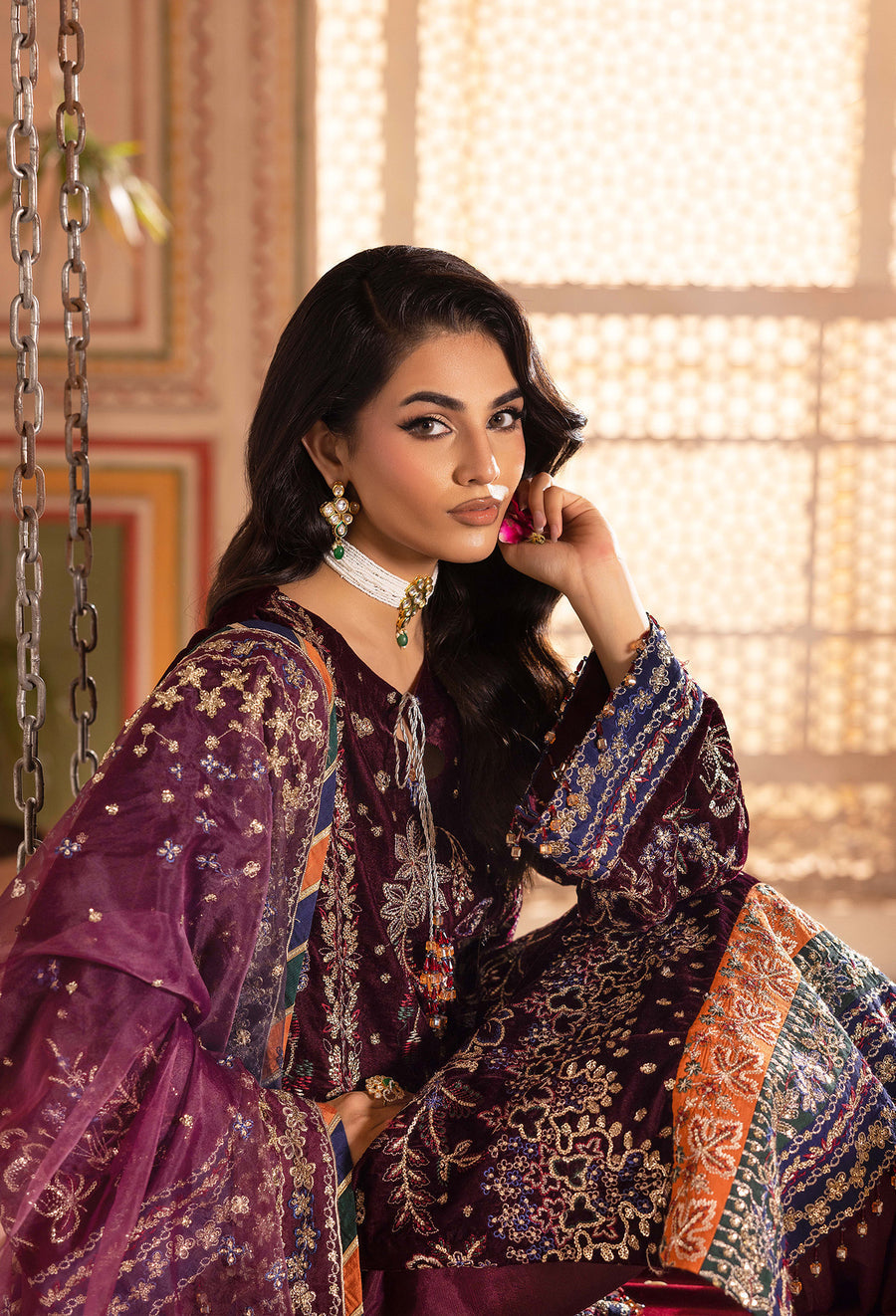 Adans Libas | Velvet 25 | 7520 V - Pakistani Designer Dress - by Adans Libas - Type : Ladies Clothes - 100% Original at Saira Sultan