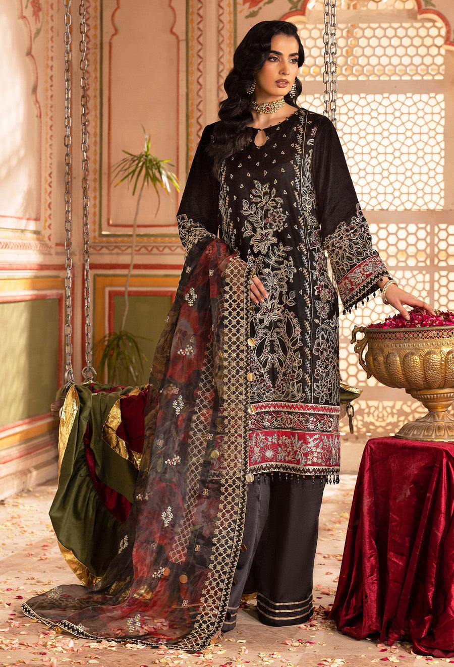 Adans Libas | Velvet 25 | 7521 V - Pakistani Designer Dress - by Adans Libas - Type : Ladies Clothes - 100% Original at Saira Sultan
