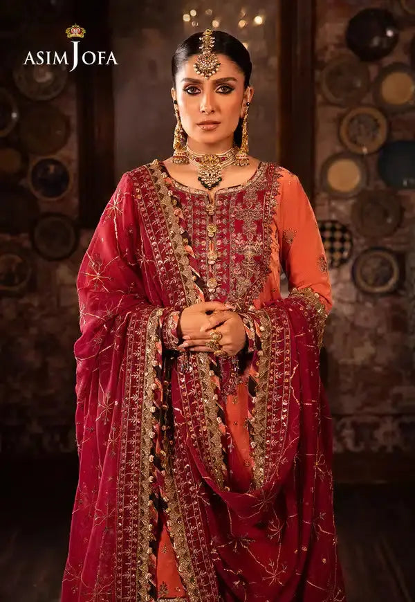 Asim Jofa | Makhmal Wedding Velvet 23 | AJMM-01 - Pakistani Designer Dress - by Asim Jofa | Type: Bridal - 100% Original at Saira Sultan