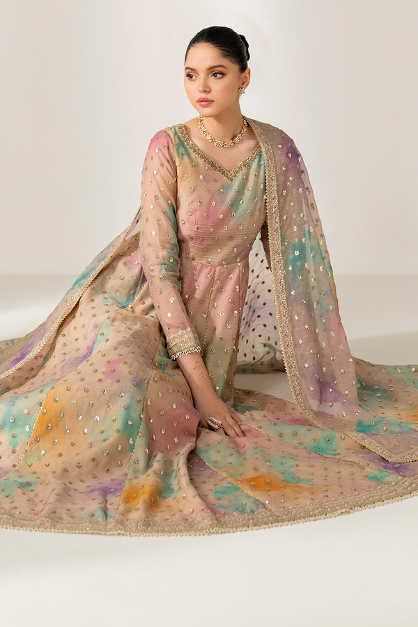 Baroque | Luxury Pret 25 | EMBROIDERED COTTON PATTI PR-1138 - Pakistani Designer Dress - by Baroque - Type : Ladies Clothes - 100% Original at Saira Sultan