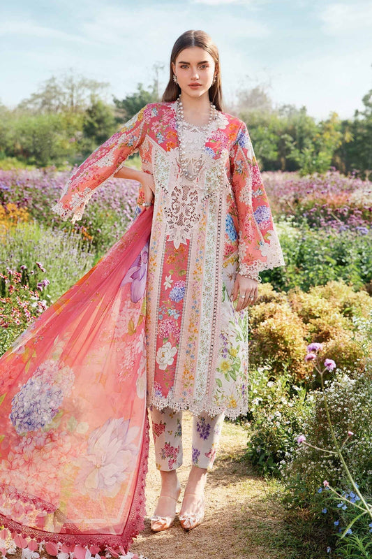 Maria B | M Prints 25 | MPT-2509-B XS Pink Lawn