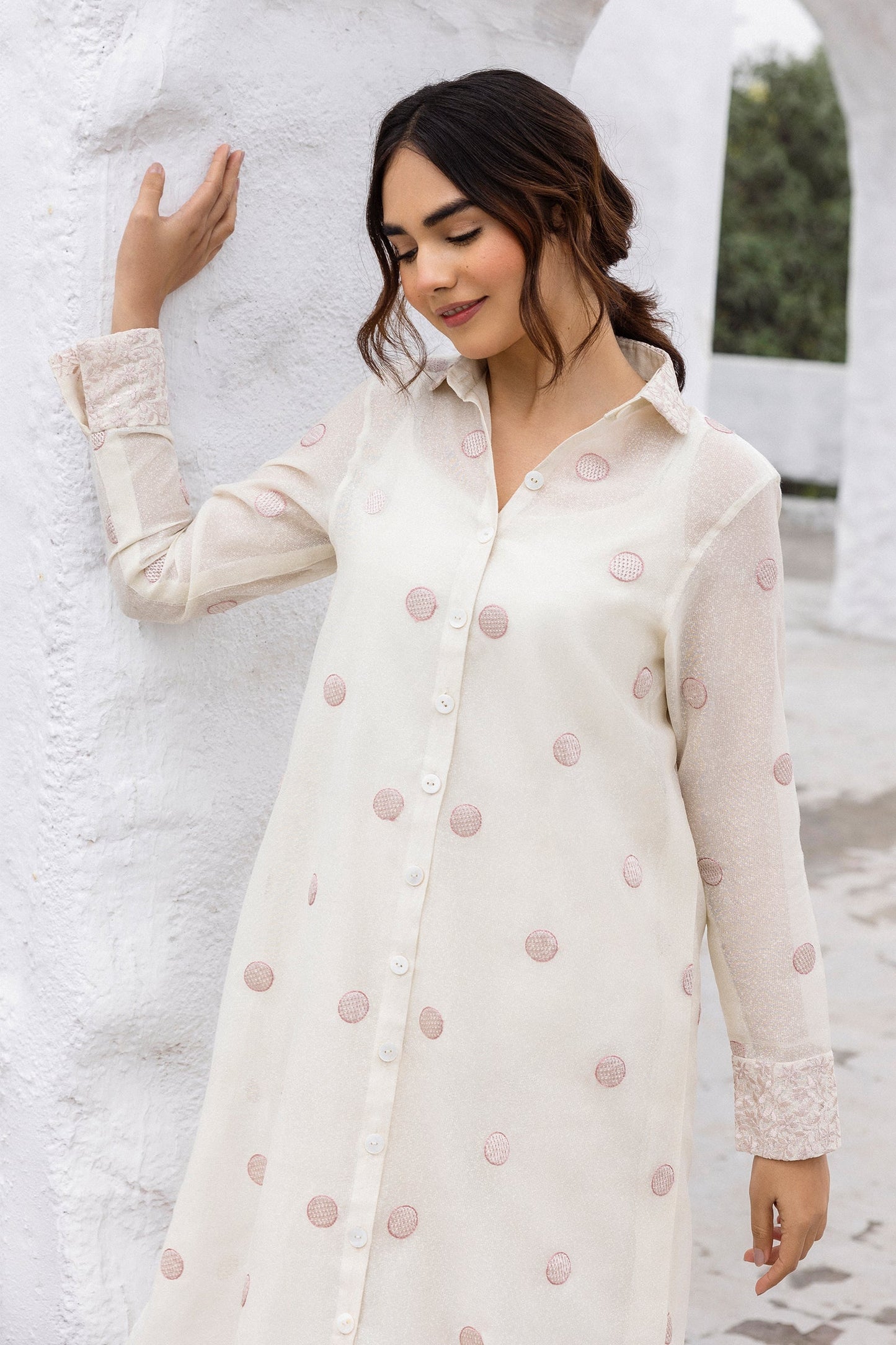 Erum Khan | Ramadan Edition | Safa L White Cotton Karandi