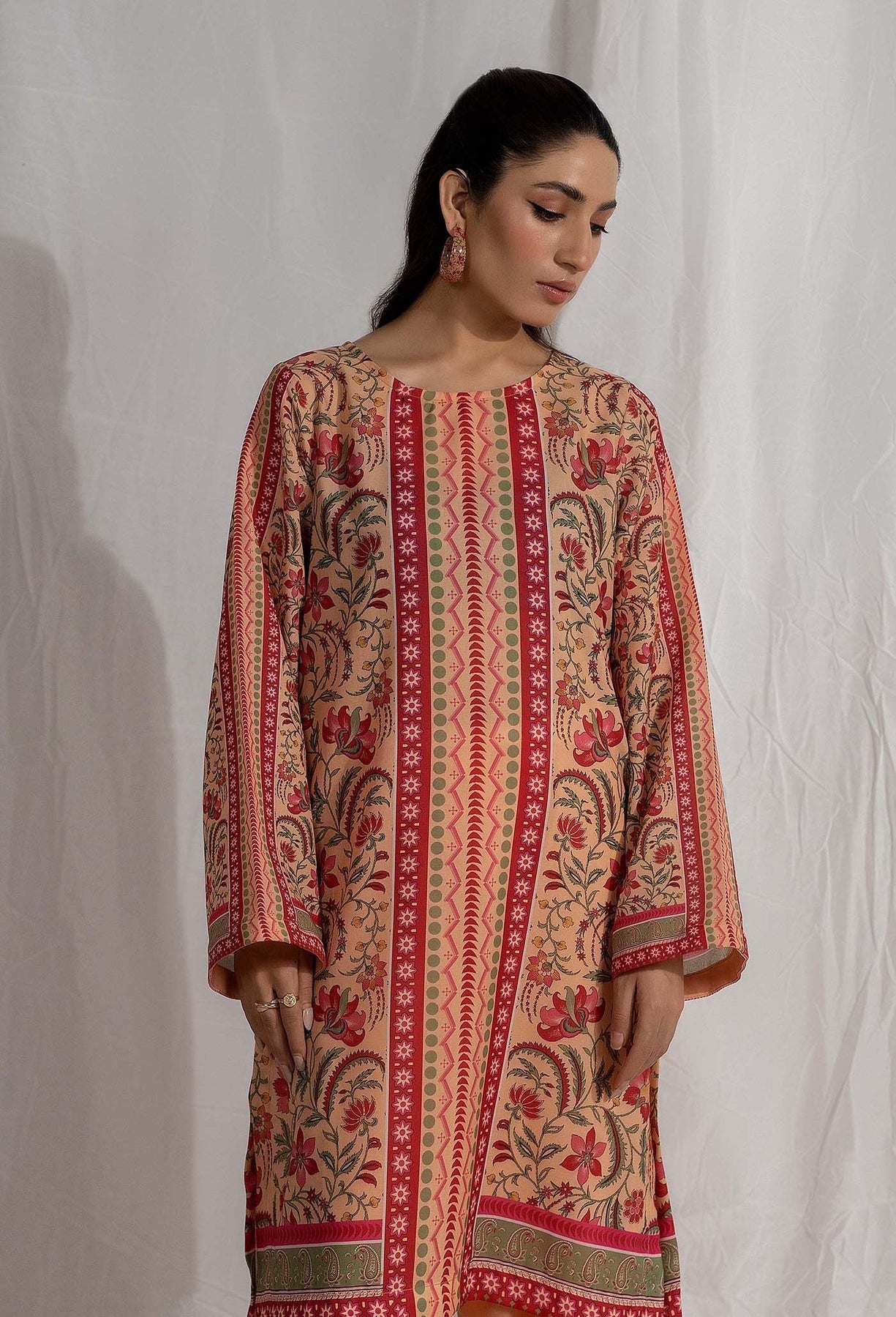 Adans Libas | Co Ords Sets | Co-Ord 6 L Peach Pink Lawn