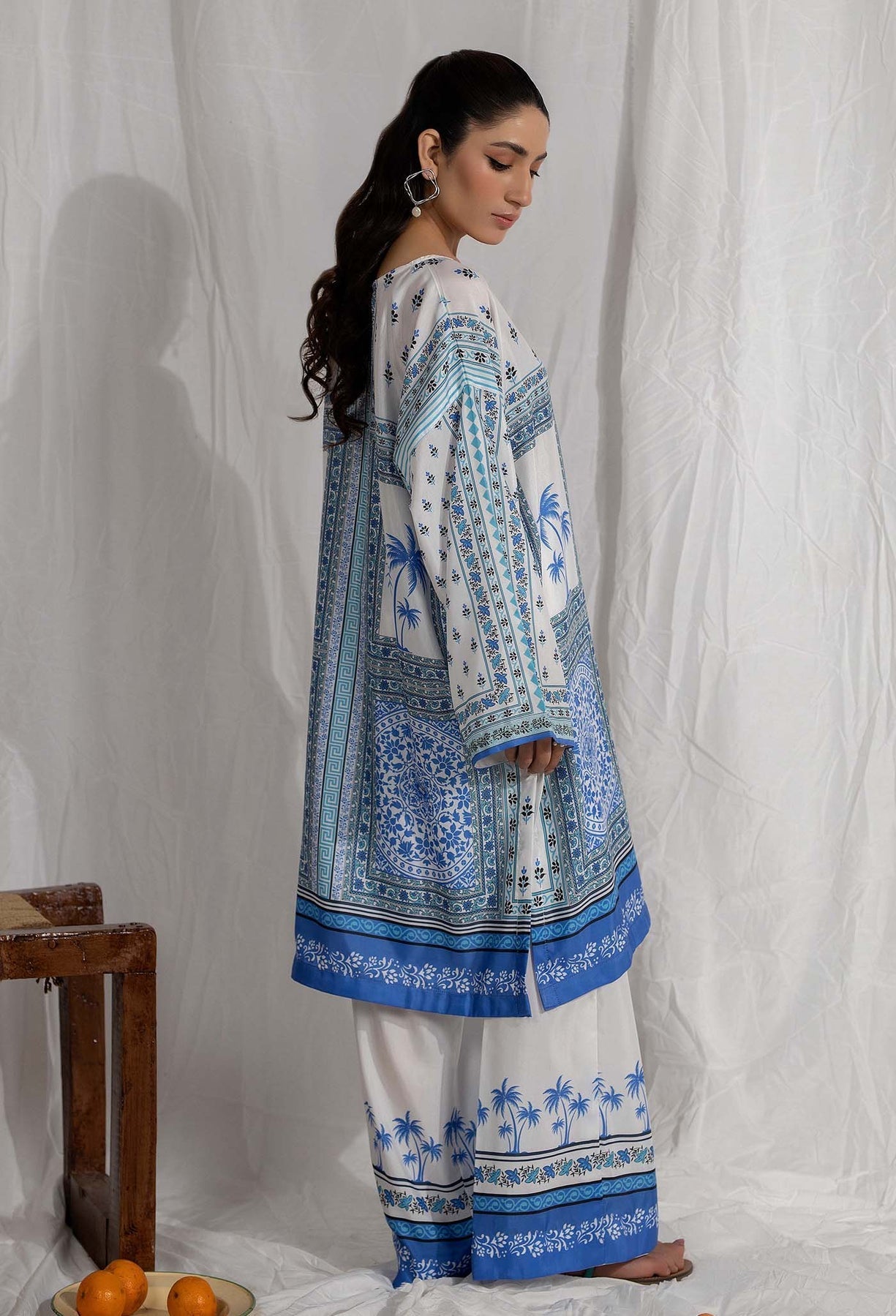 Adans Libas | Co Ords Sets | Co-Ord 7 S White Lawn