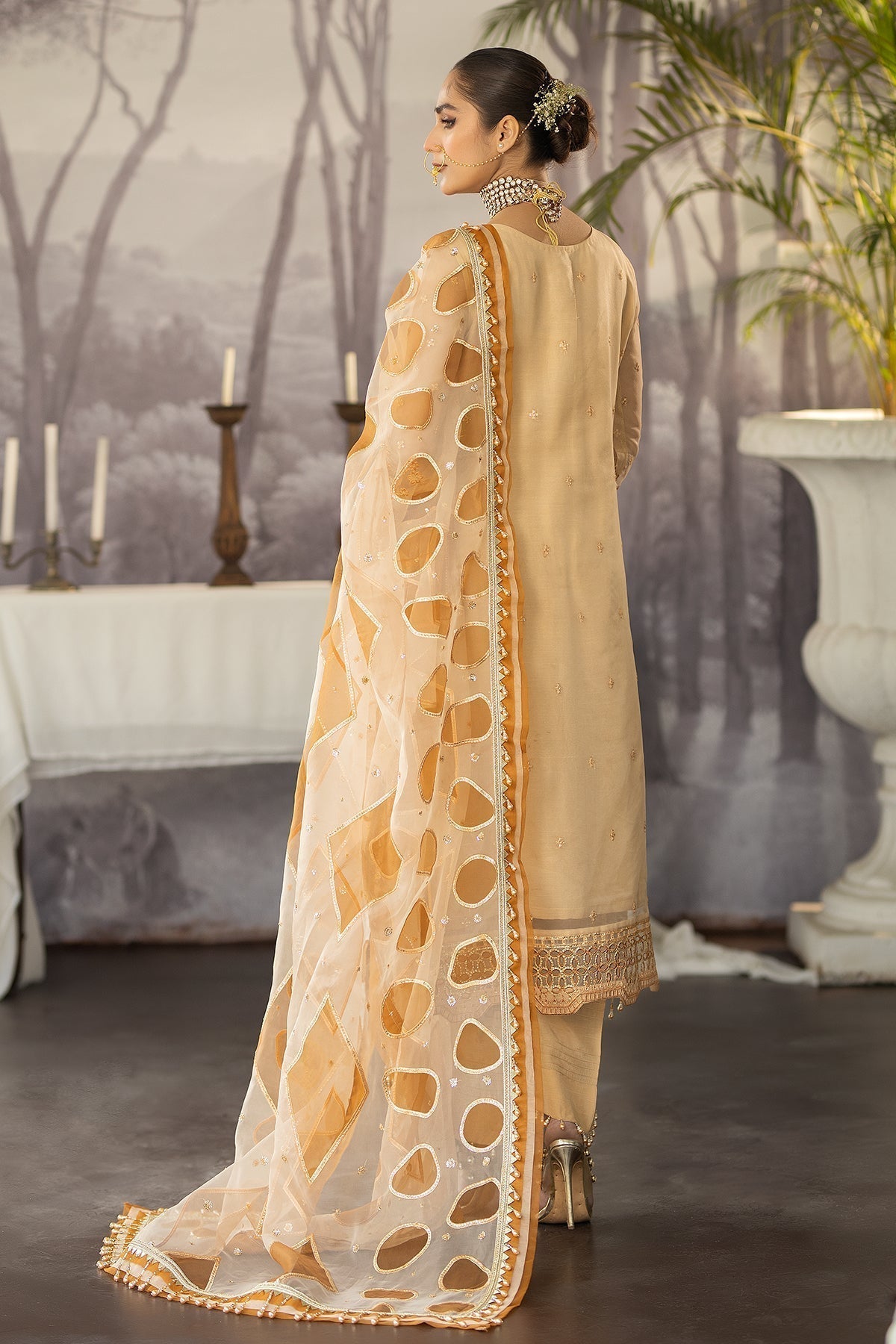 Raeesa Premium | Dehleez Formals | DL-1027 Saazish-E-Ropa - Pakistani Designer Dress - by Raeesa Premium | Type: Formal - 100% Original at Saira Sultan