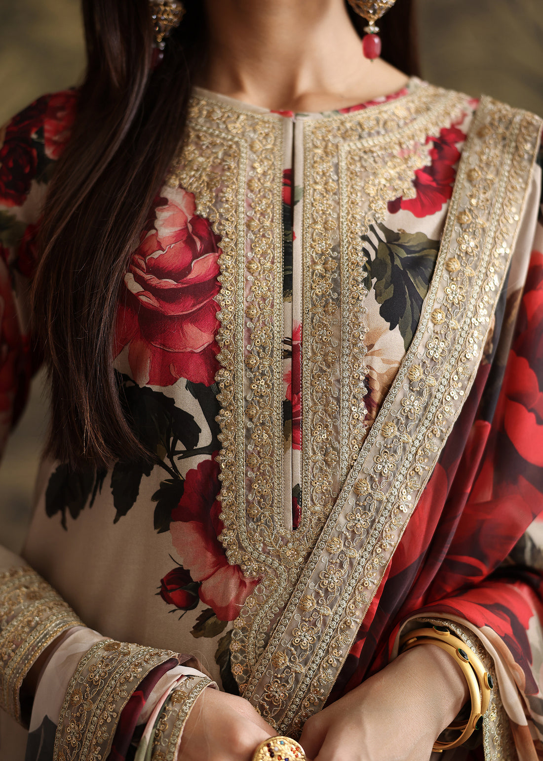 Humjoli | Rehana Luxury Collection | BEIGERY - Pakistani Designer Dress - by Humjoli - Type : Ladies Clothes - 100% Original at Saira Sultan