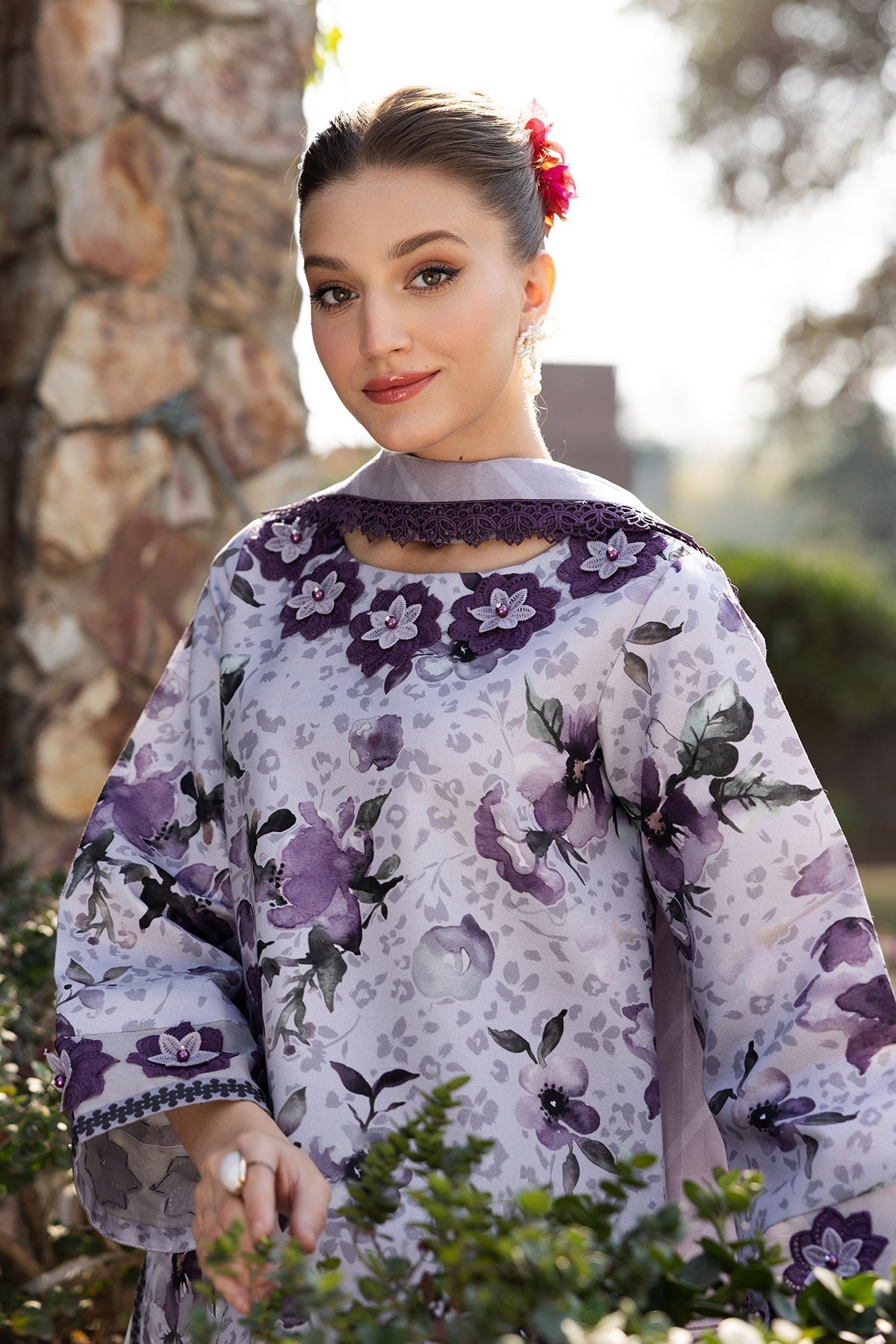 Alizeh | Sheen Lawn Prints 25 | AF-PL-6041-Maylan M Lilac Lawn