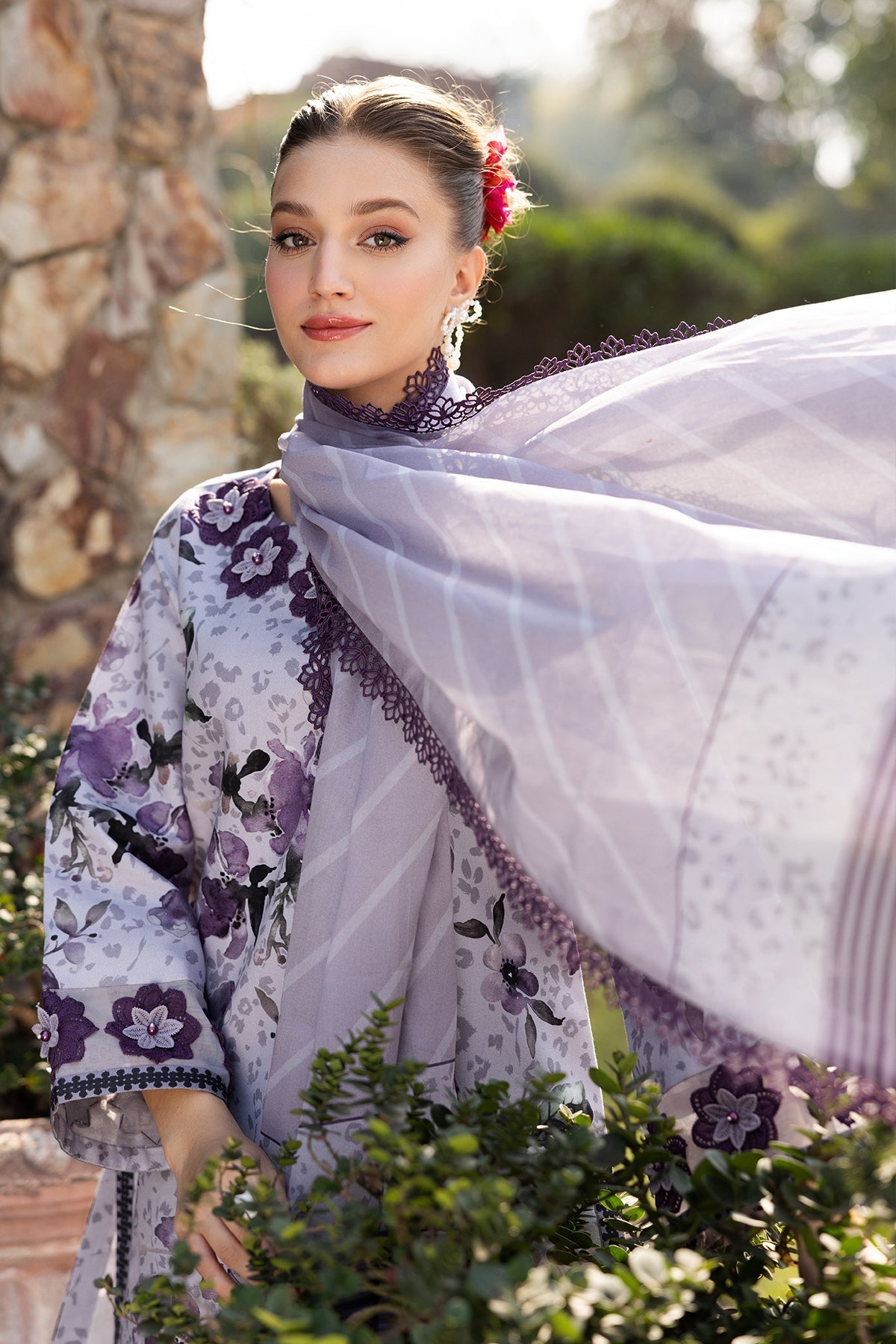 Alizeh | Sheen Lawn Prints 25 | AF-PL-6041-Maylan L Lilac Lawn