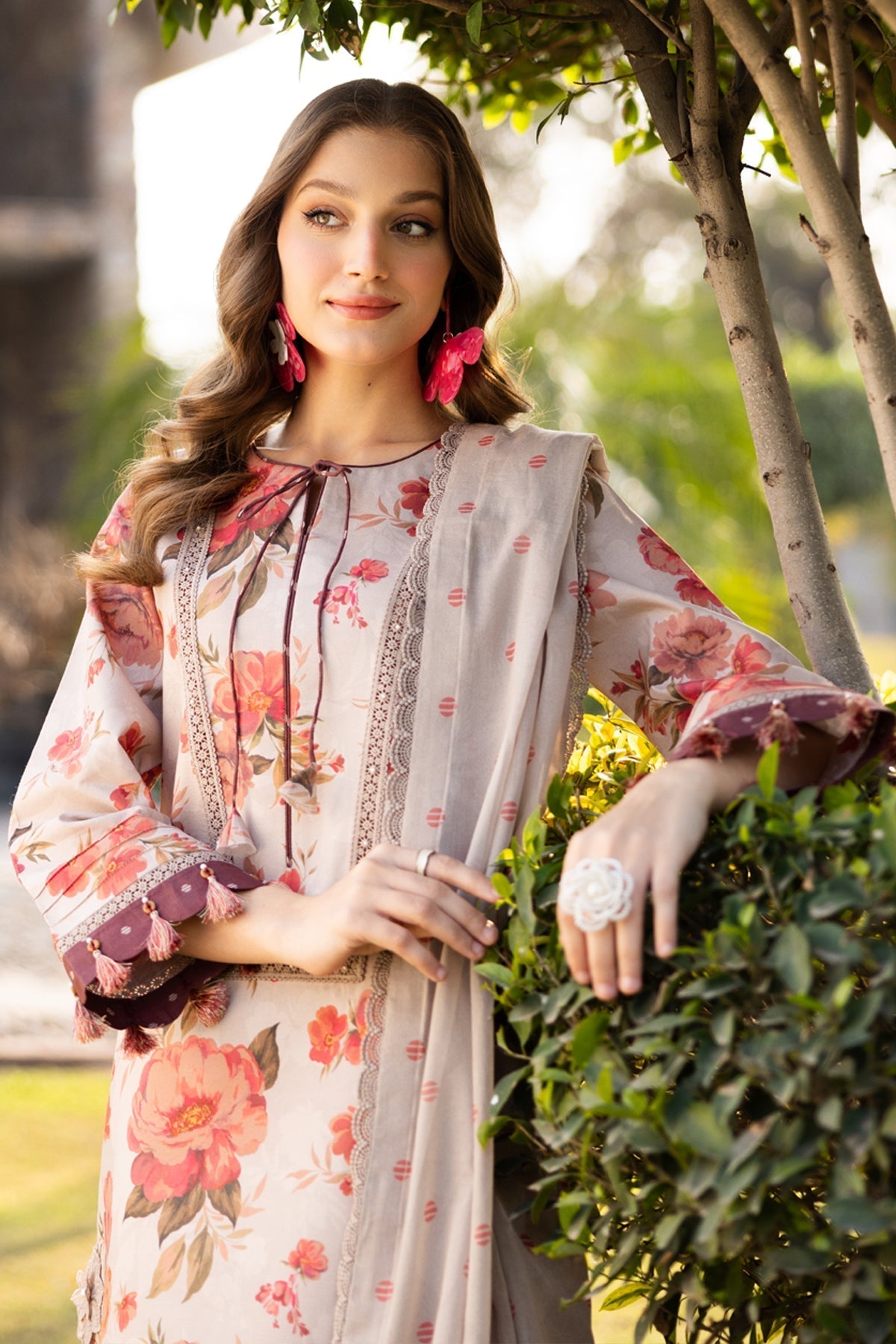 Alizeh | Sheen Lawn Prints 25 | AF-PL-6027-Sian M Beige Lawn