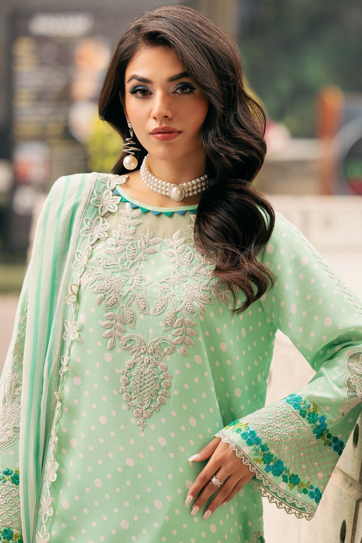 Charizma | Swiss Miss Voil Collection | CSM5-02 M Mint Green Swiss