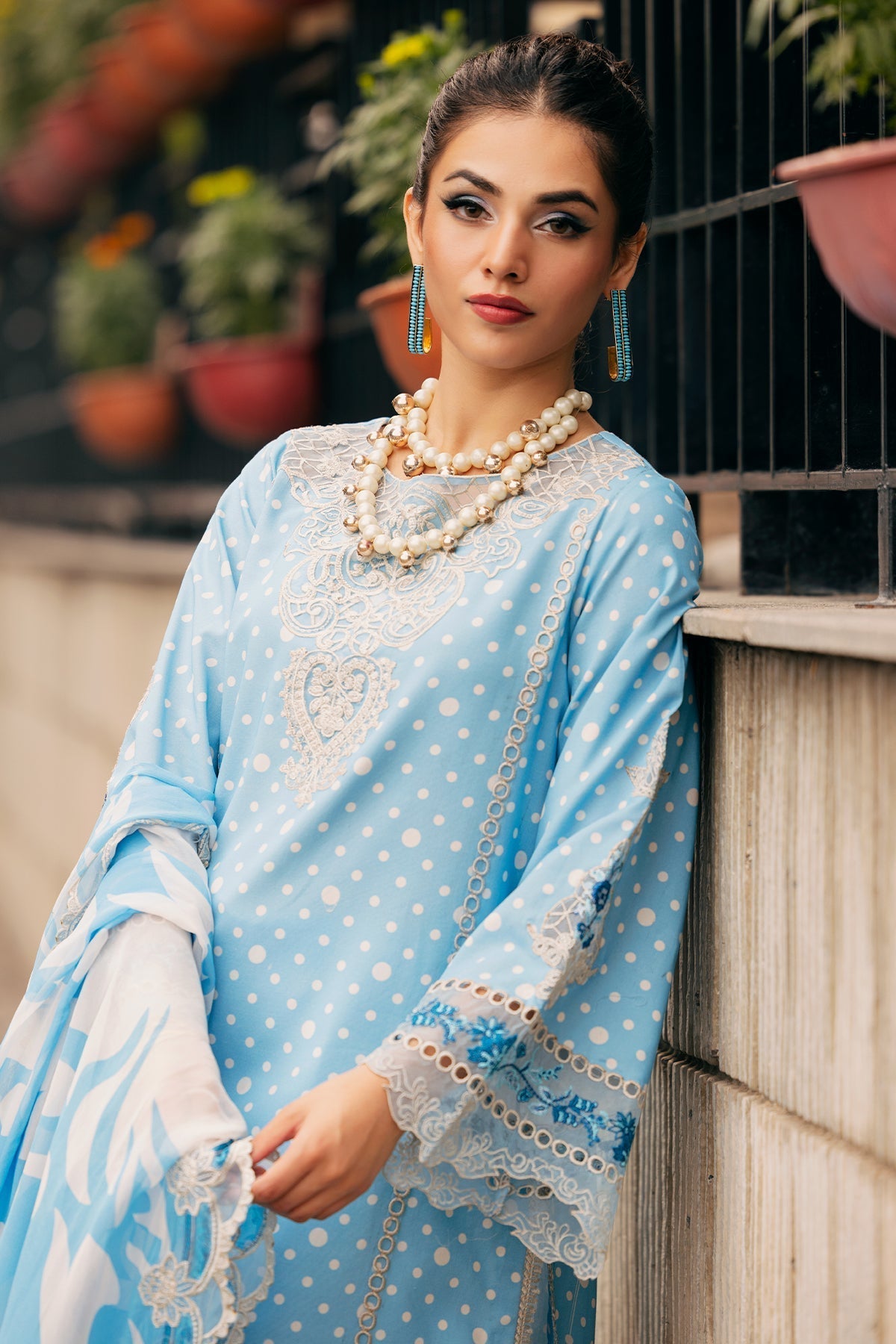 Charizma | Swiss Miss Voil Collection | CSM5-04 L Light Blue Swiss