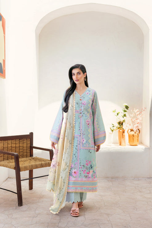 Florent | Luxury Print | FLP - 1A XS Ice Blue Lawn