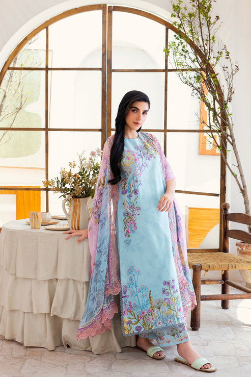 Florent | Luxury Print | FLP - 9 XL Light Blue Lawn