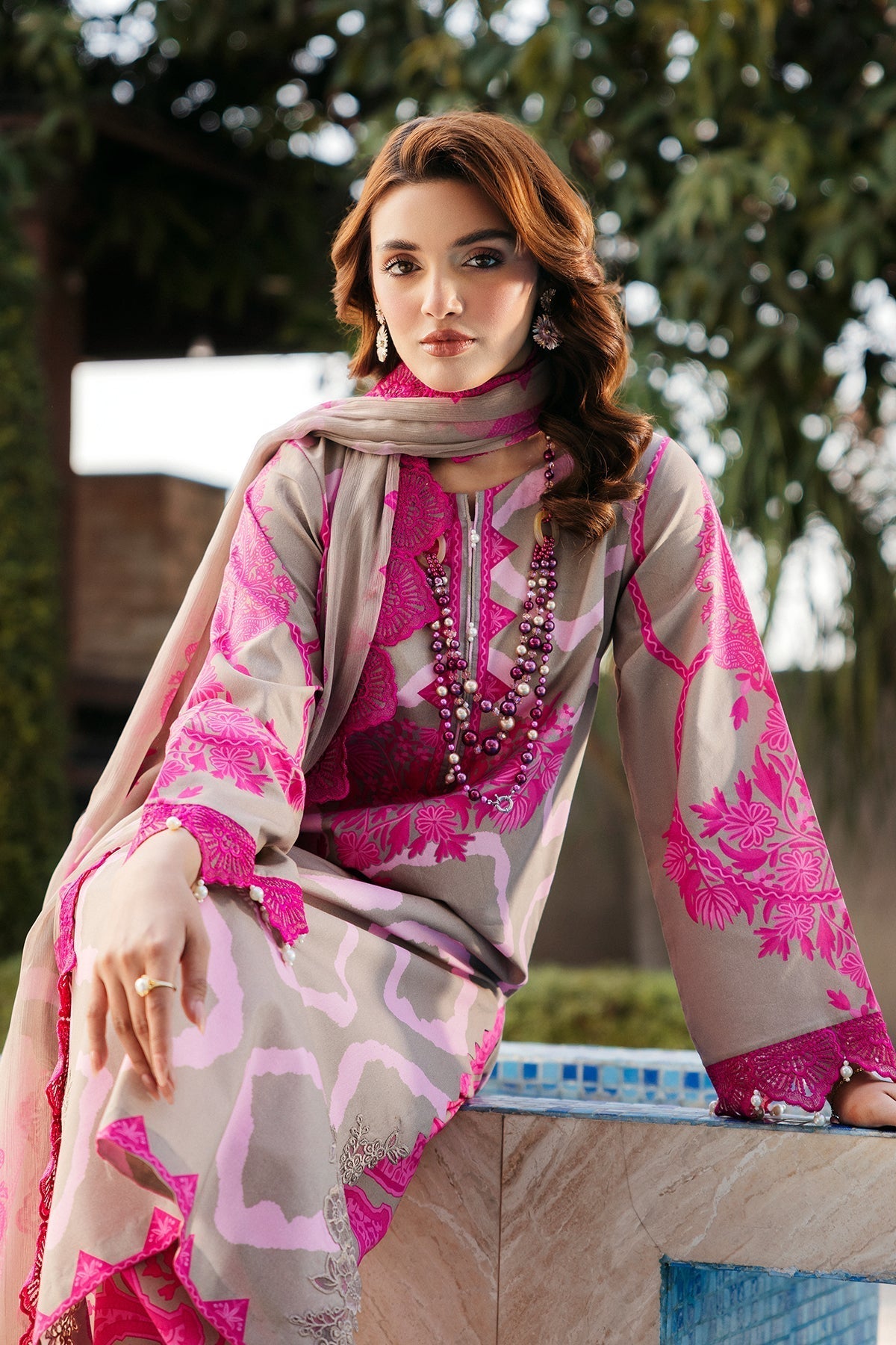 Charizma | Print Melody | SH5-09P L Beige Lawn