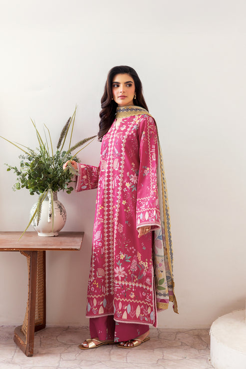 Florent | Luxury Print | FLP - 6A XS Magenta Lawn