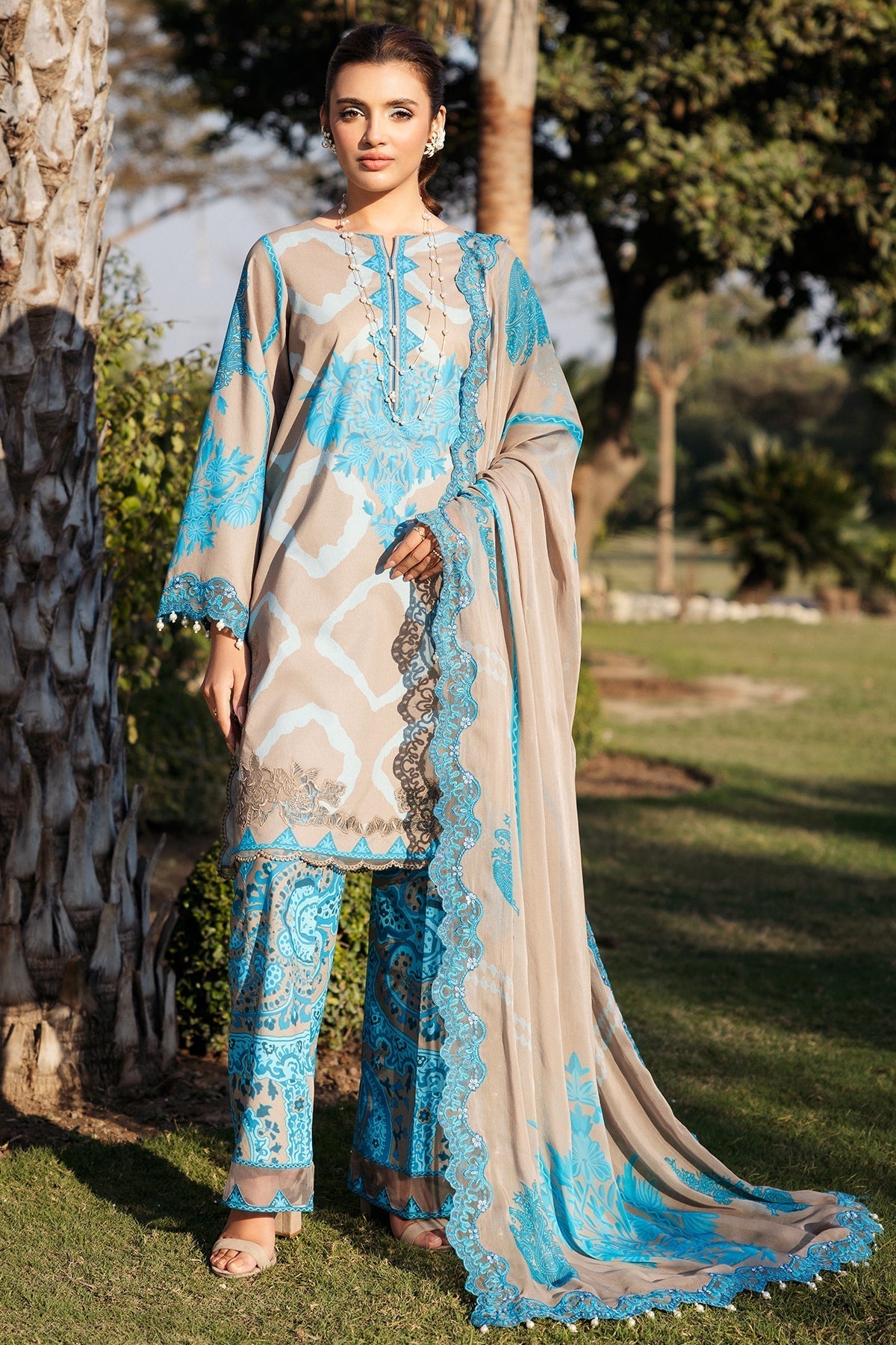 Charizma | Print Melody | SH5-12P S Teal Lawn