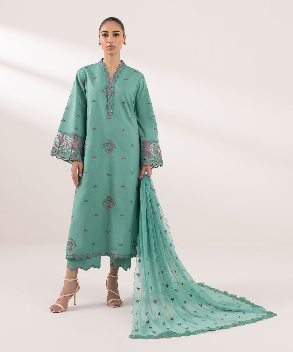 Sapphire | Intermix 2024 | Cambric Suit S-46 - Pakistani Designer Dress - by Sapphire | Type: Casuals - 100% Original at Saira Sultan