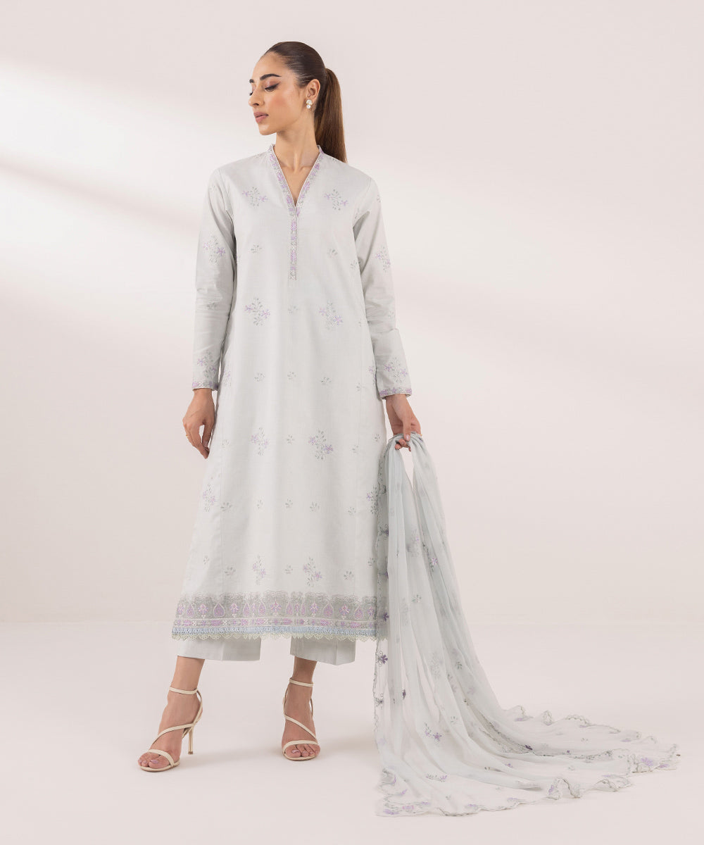 Sapphire | Intermix 2024 | Cambric Suit S-14 - Pakistani Designer Dress - by Sapphire | Type: Casuals - 100% Original at Saira Sultan