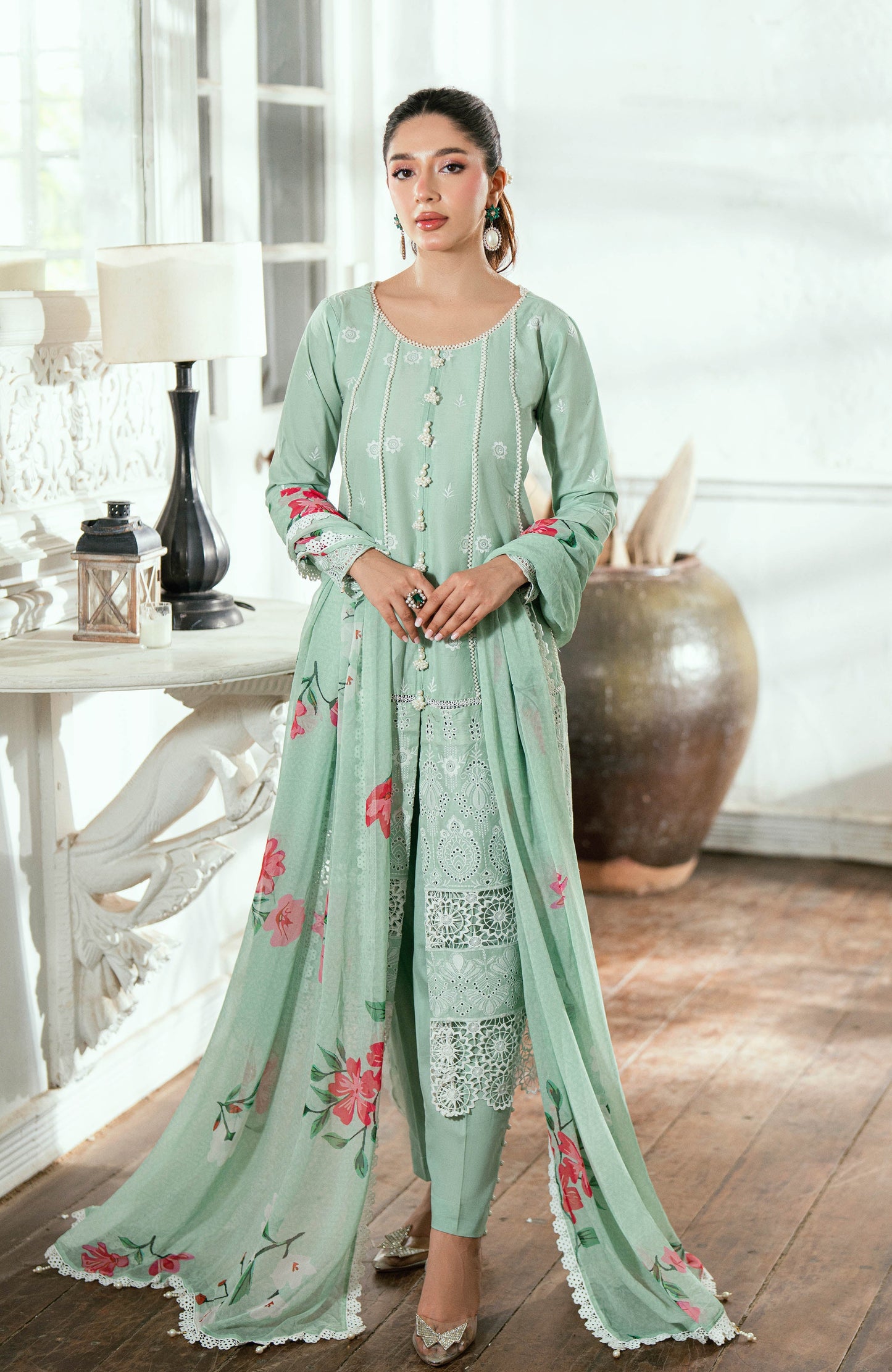 Al zohaib | Laserkari Premium Edition 25 | LKP-25-01 H - Pakistani Designer Dress - by Al zohaib - Type : Ladies Clothes - 100% Original at Saira Sultan