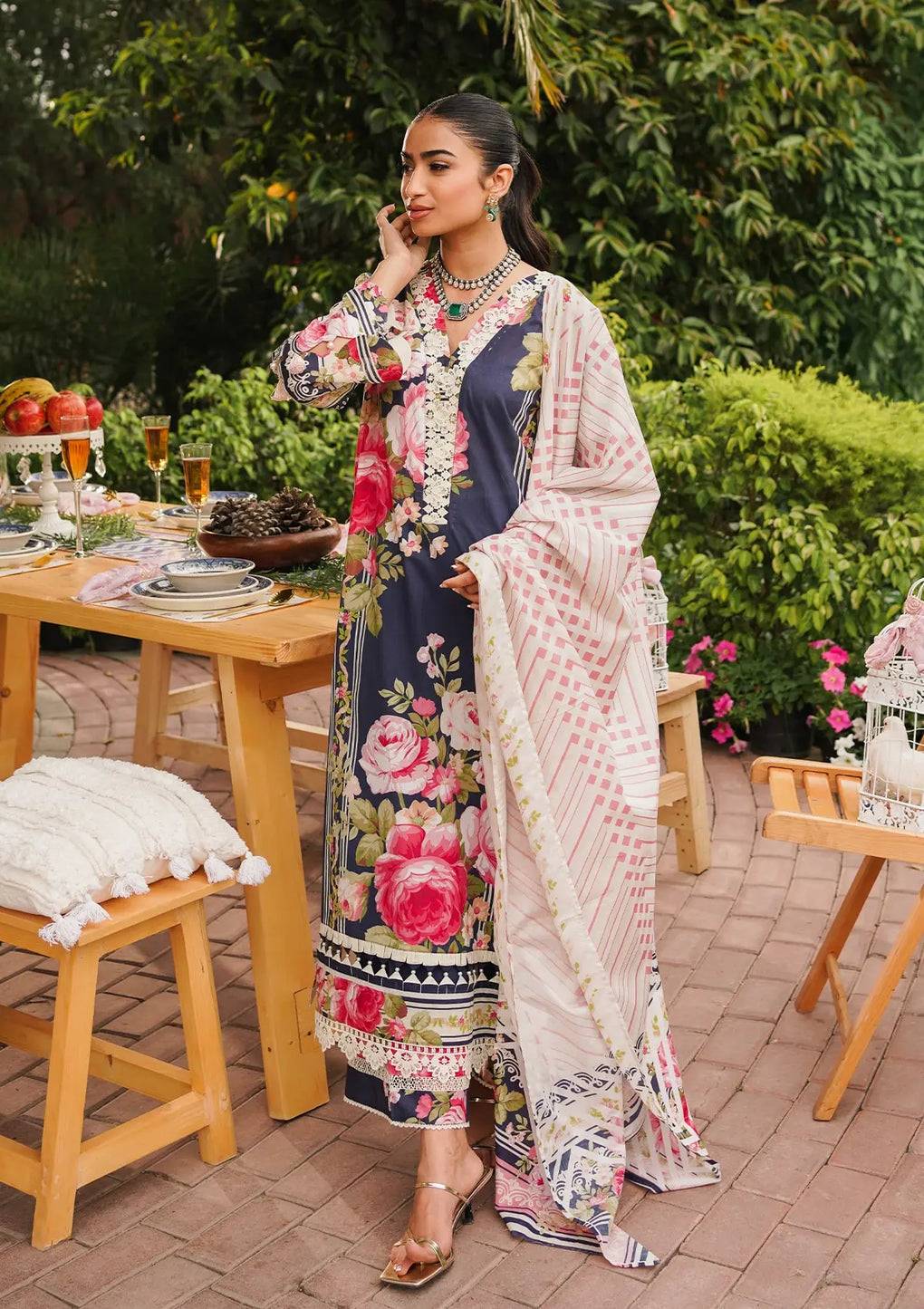 Elaf Premium | Printed Collection 24 | EEP-05B - Amica - Pakistani Designer Dress - by Elaf Premium | Type: Casuals - 100% Original at Saira Sultan