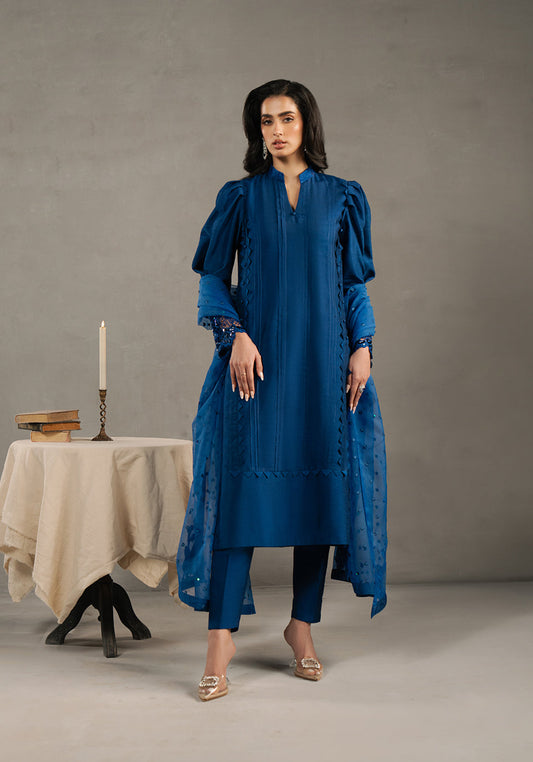 Zarqash | Silk Edit | ZQS 016 CARINA S Electric Blue Raw Silk