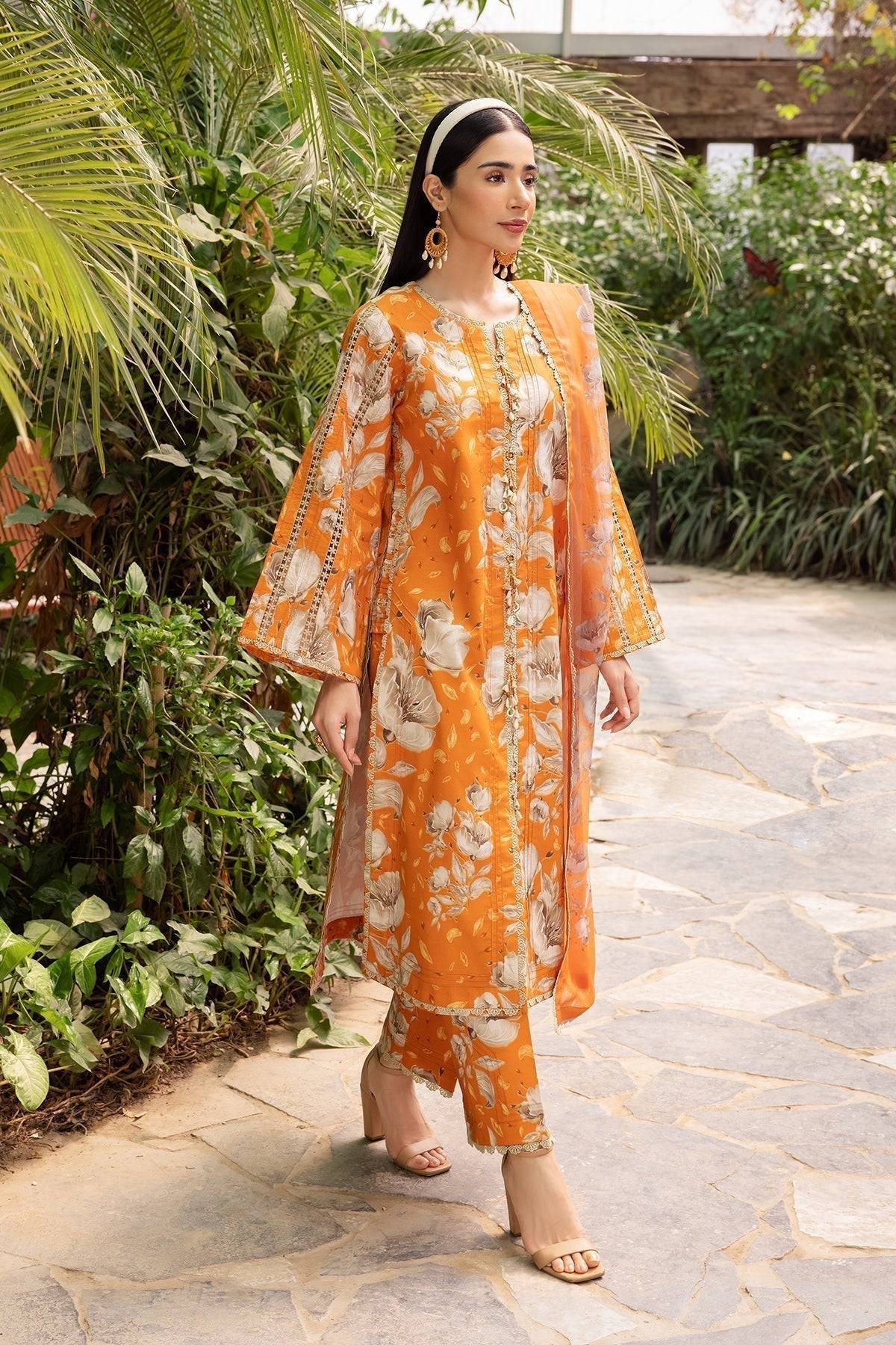 Alizeh | Sheen Lawn Prints 24 | SUNFLOWER - Pakistani Designer Dress - by Alizeh | Type: Casuals - 100% Original at Saira Sultan