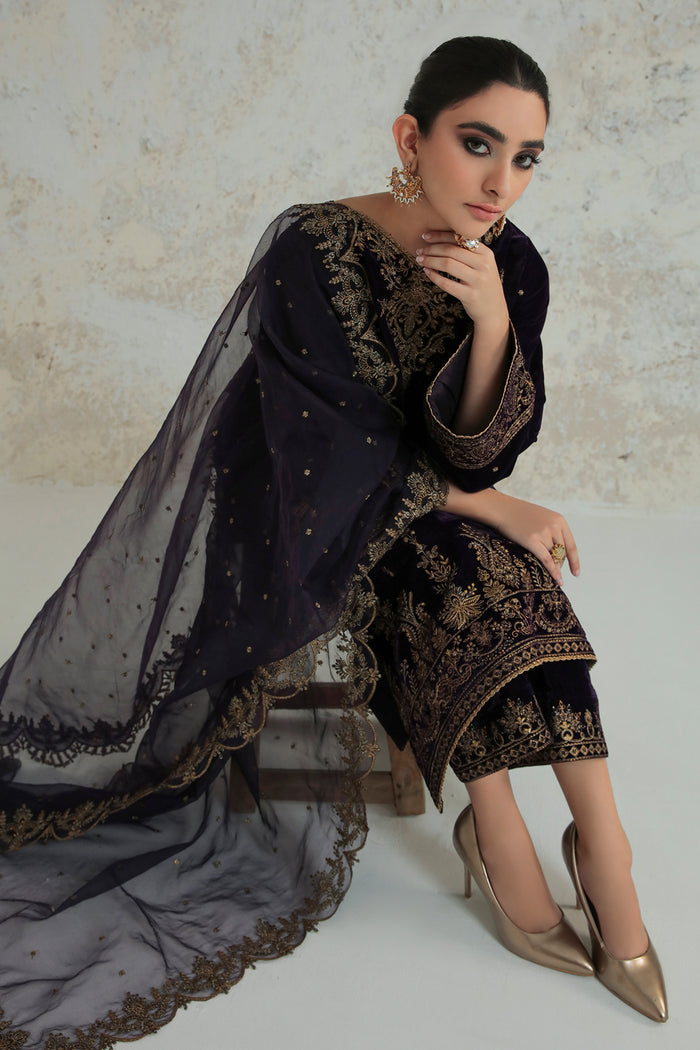 Baroque | Velvet 25 | UF-239 by Baroque - Designer Dress - Type : Ladies Clothes - Available at Saira Sultan - 100% Original