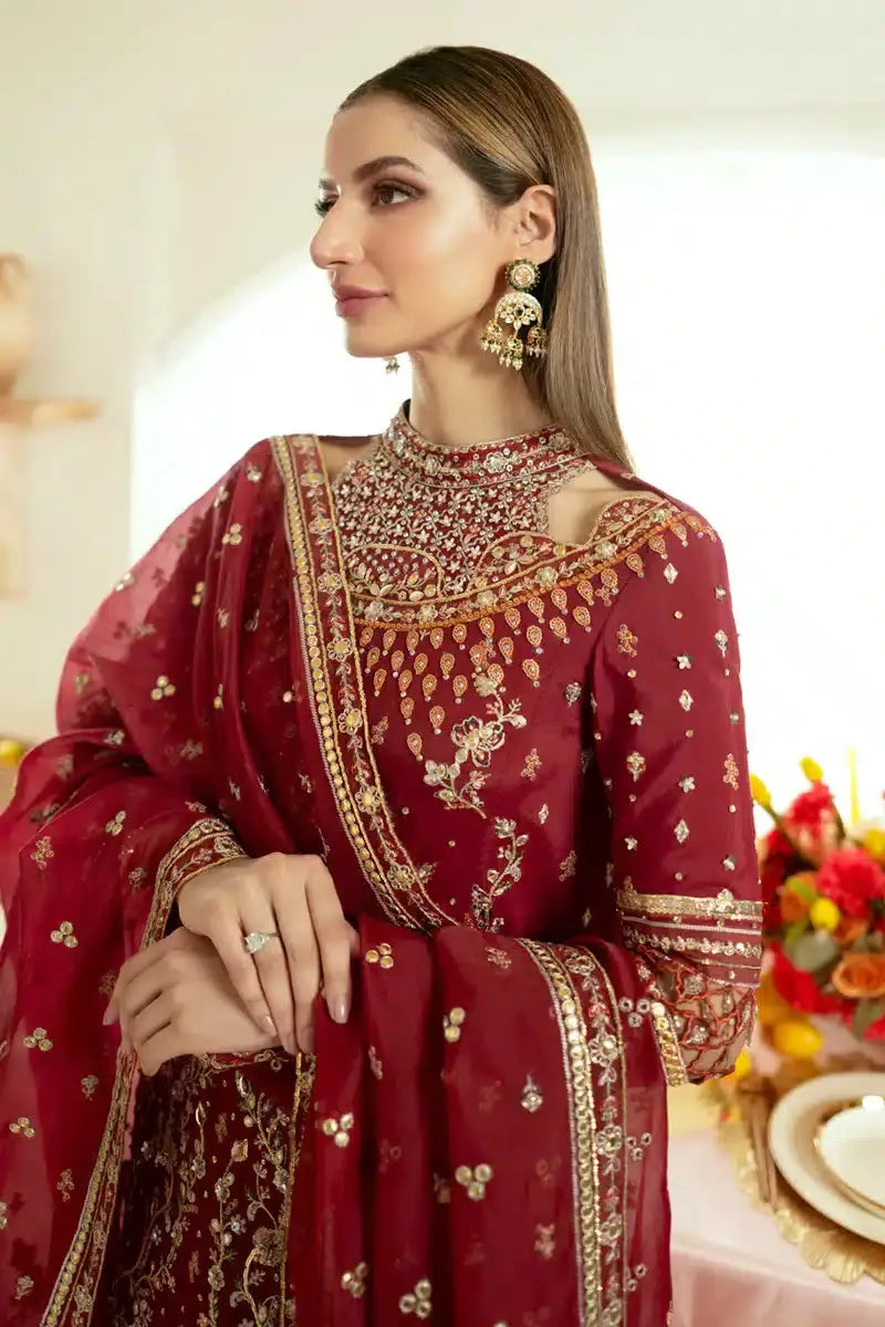 Qalamkar | Dilnaz Wedding Formals | DN-03 ZAINA - Pakistani Designer Dress - by Qalamkar | Type: Bridal - 100% Original at Saira Sultan