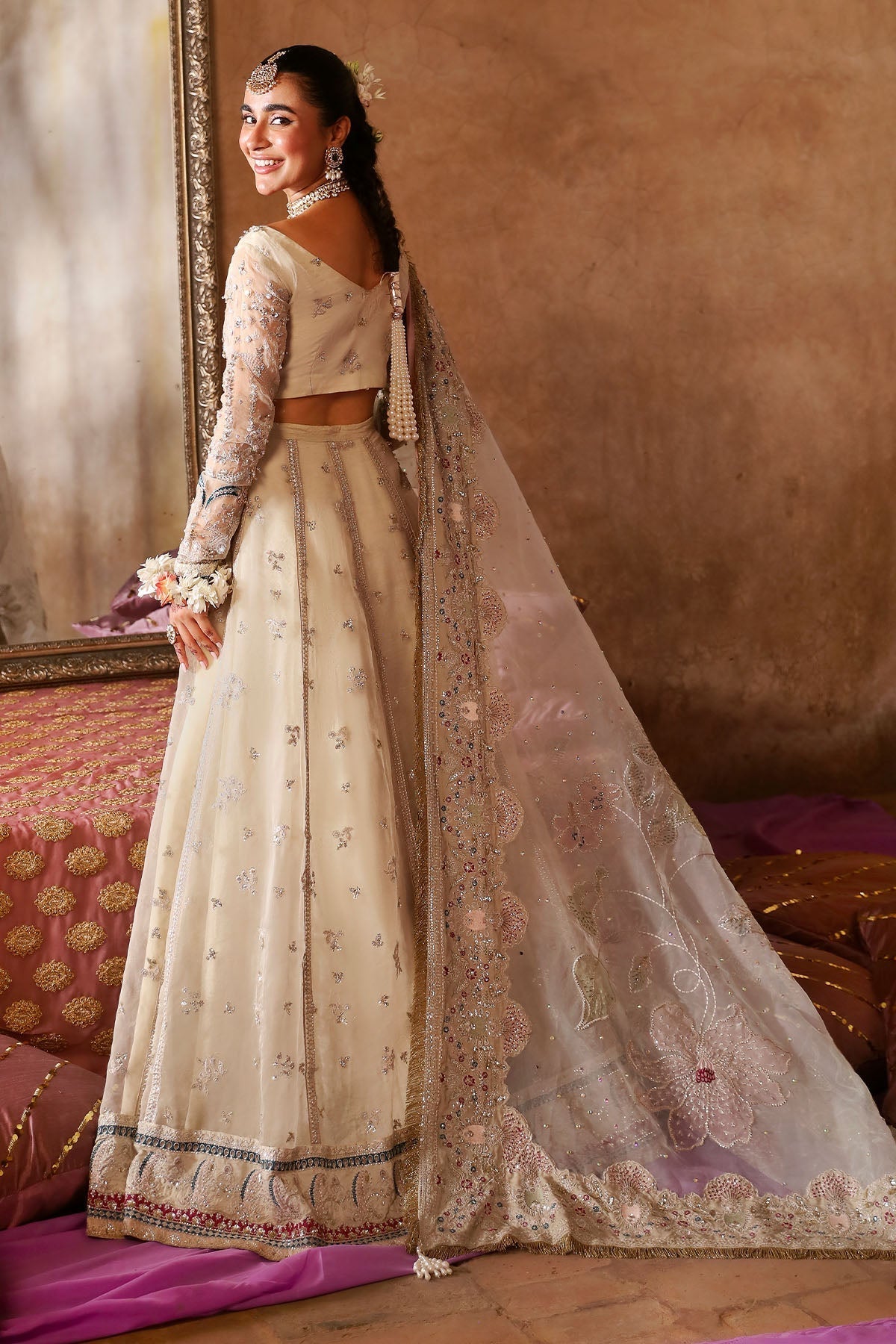 Nureh | Jhoomro Wedding Formals | NL-72 CHANDNI - Pakistani Designer Dress - by Nureh | Type: Bridal - 100% Original at Saira Sultan