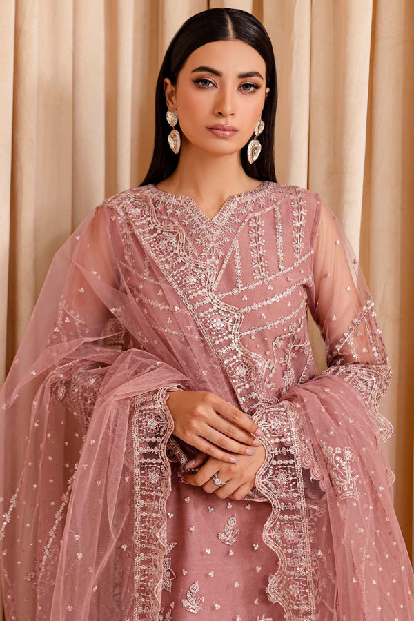 Farasha | Lumiere Formals | PASTEL PEACH - Pakistani Designer Dress - by Farasha | Type: Formal - 100% Original at Saira Sultan