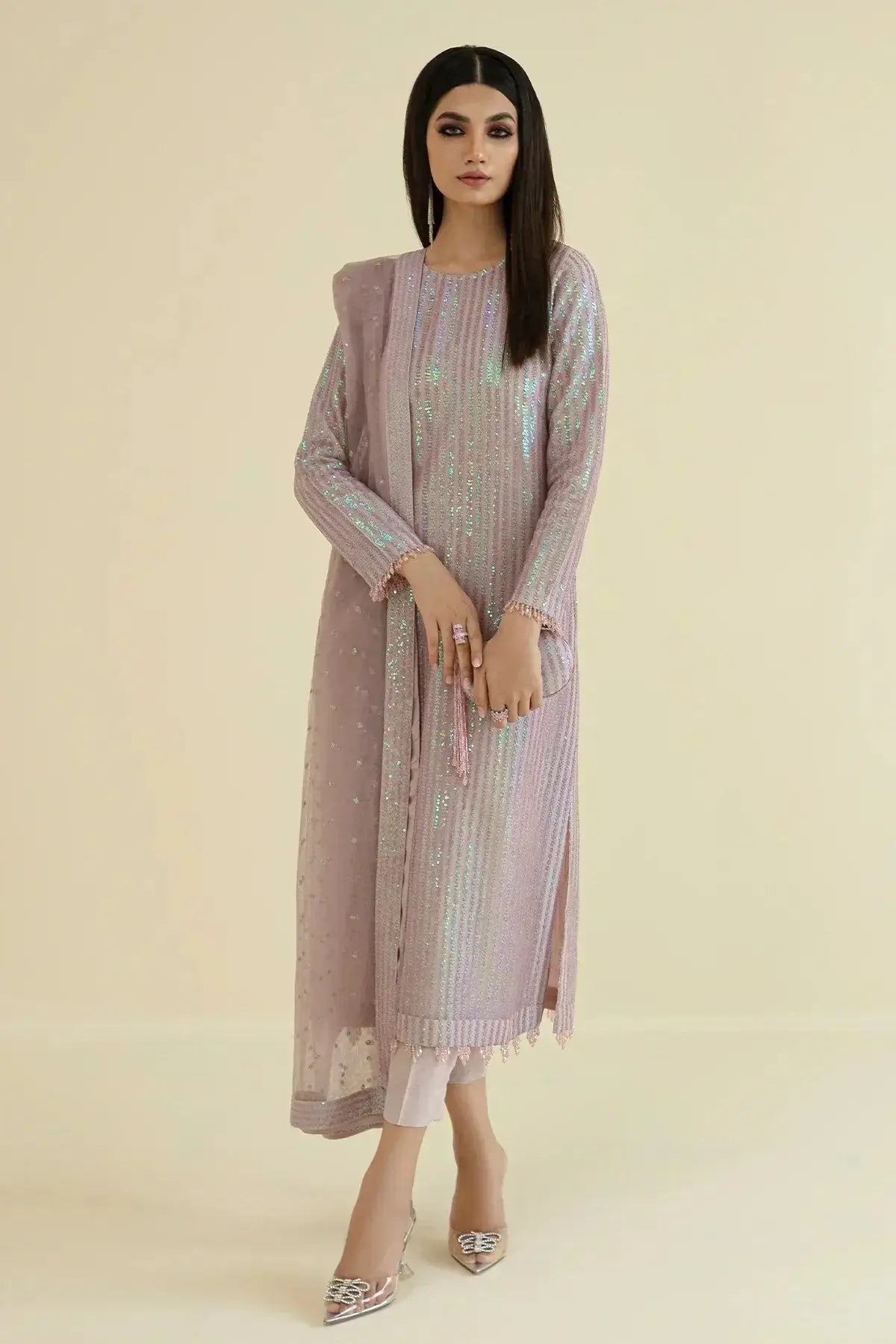 Baroque | Formals Collection | UF-384 - Pakistani Designer Dress - by Baroque | Type: Formal - 100% Original at Saira Sultan