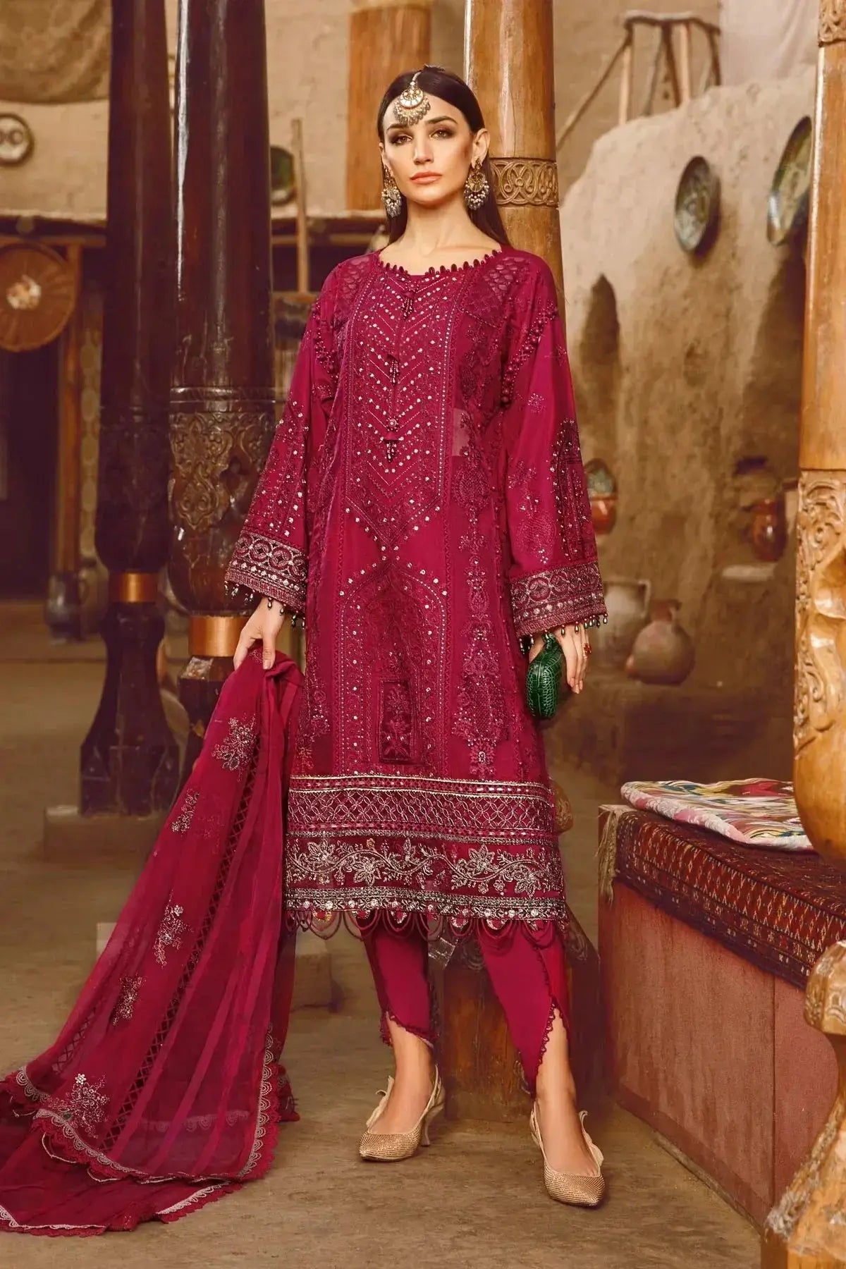 Maria B | Luxury Lawn | D-2311-B - Pakistani Designer Dress - by Maria B | Type: Luxury - 100% Original at Saira Sultan