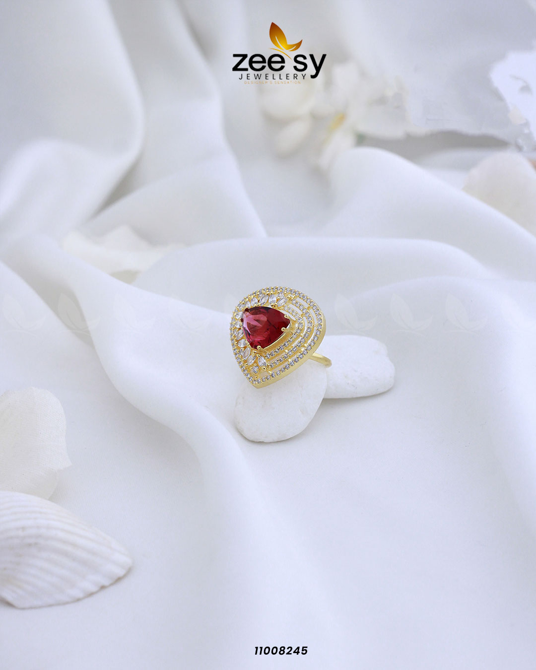 Ring-8279 Golden Red