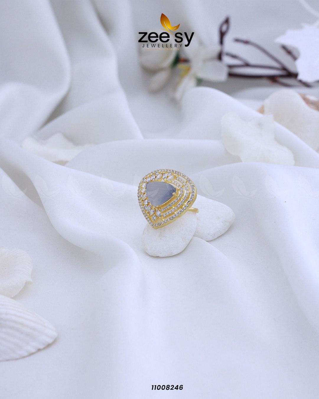 Ring-8279 Golden Grey