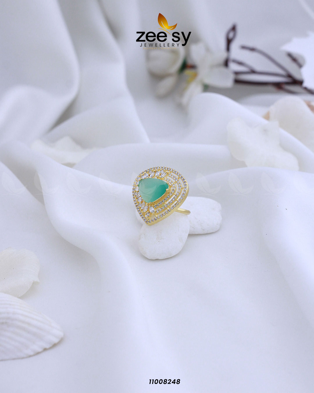 Ring-8279 Golden Mint Green