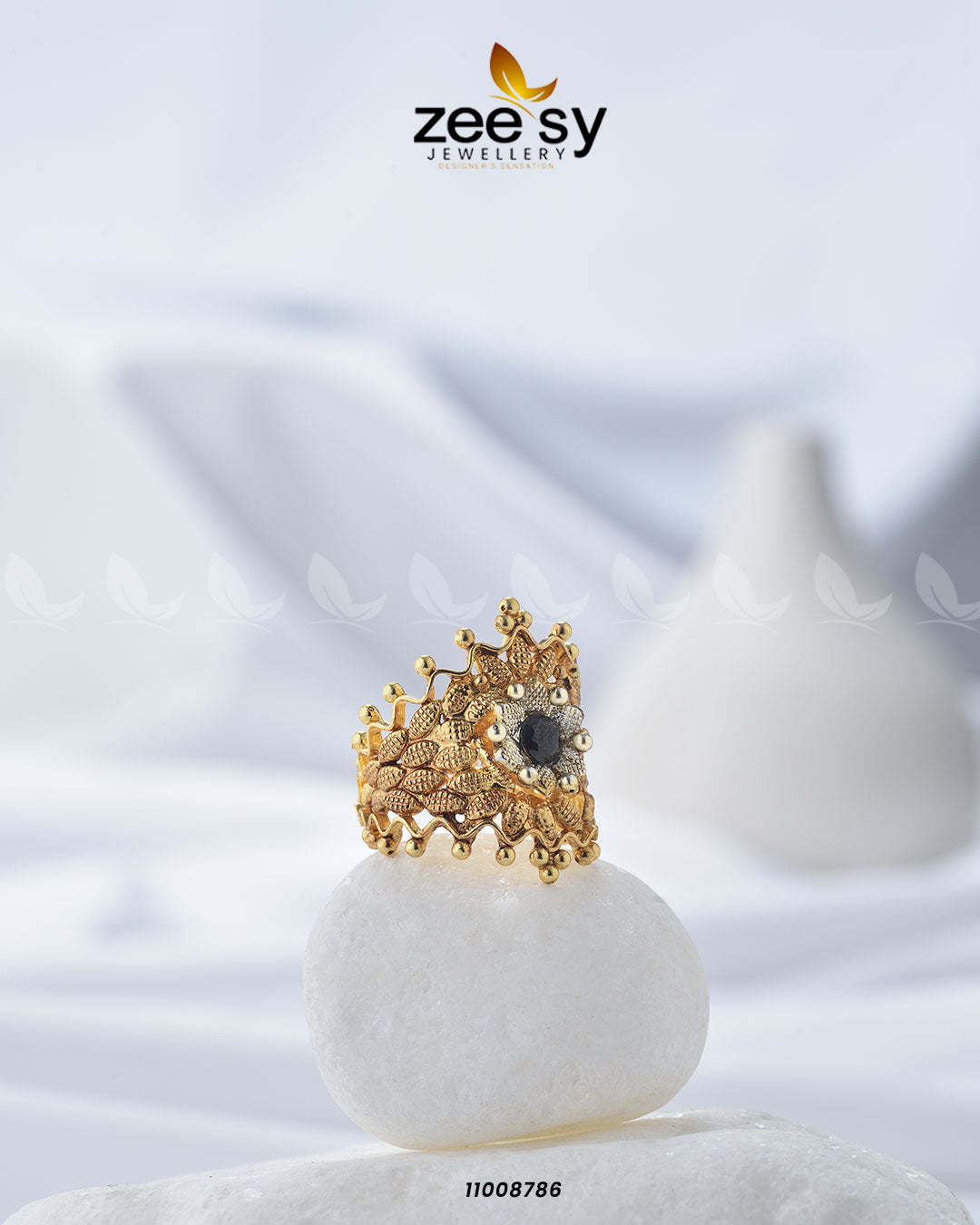 Crown Ring-8290 Black