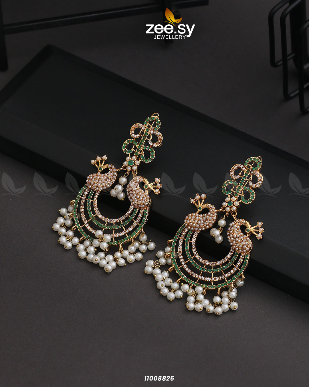 Earrings-0827 Green