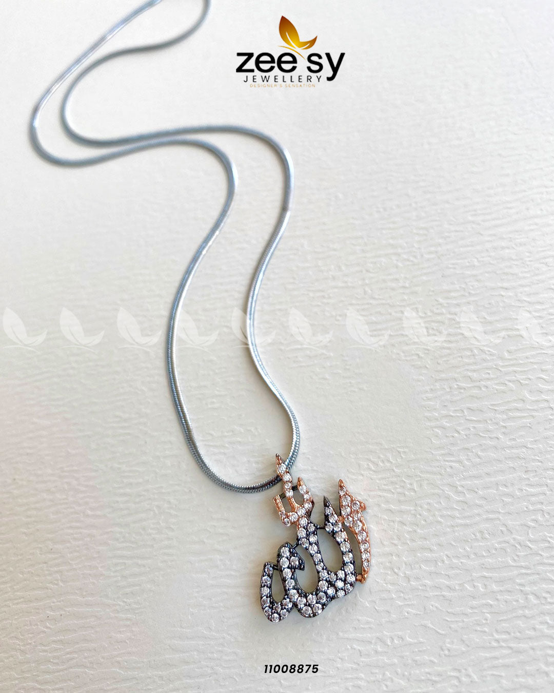 Calligraphy Locket-0009 Rose Black