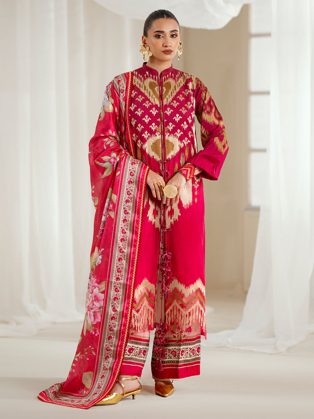 Bin Ilyas | Eres Bonita Viscose 25 | 1102-A - Pakistani Designer Dress - by Bin Ilyas - Type : Ladies Clothes - 100% Original at Saira Sultan