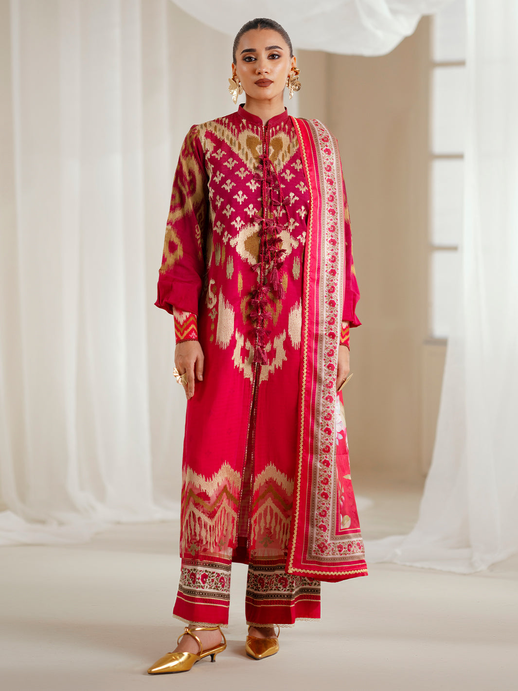 Bin Ilyas | Eres Bonita Viscose 25 | 1102-A - Pakistani Designer Dress - by Bin Ilyas - Type : Ladies Clothes - 100% Original at Saira Sultan