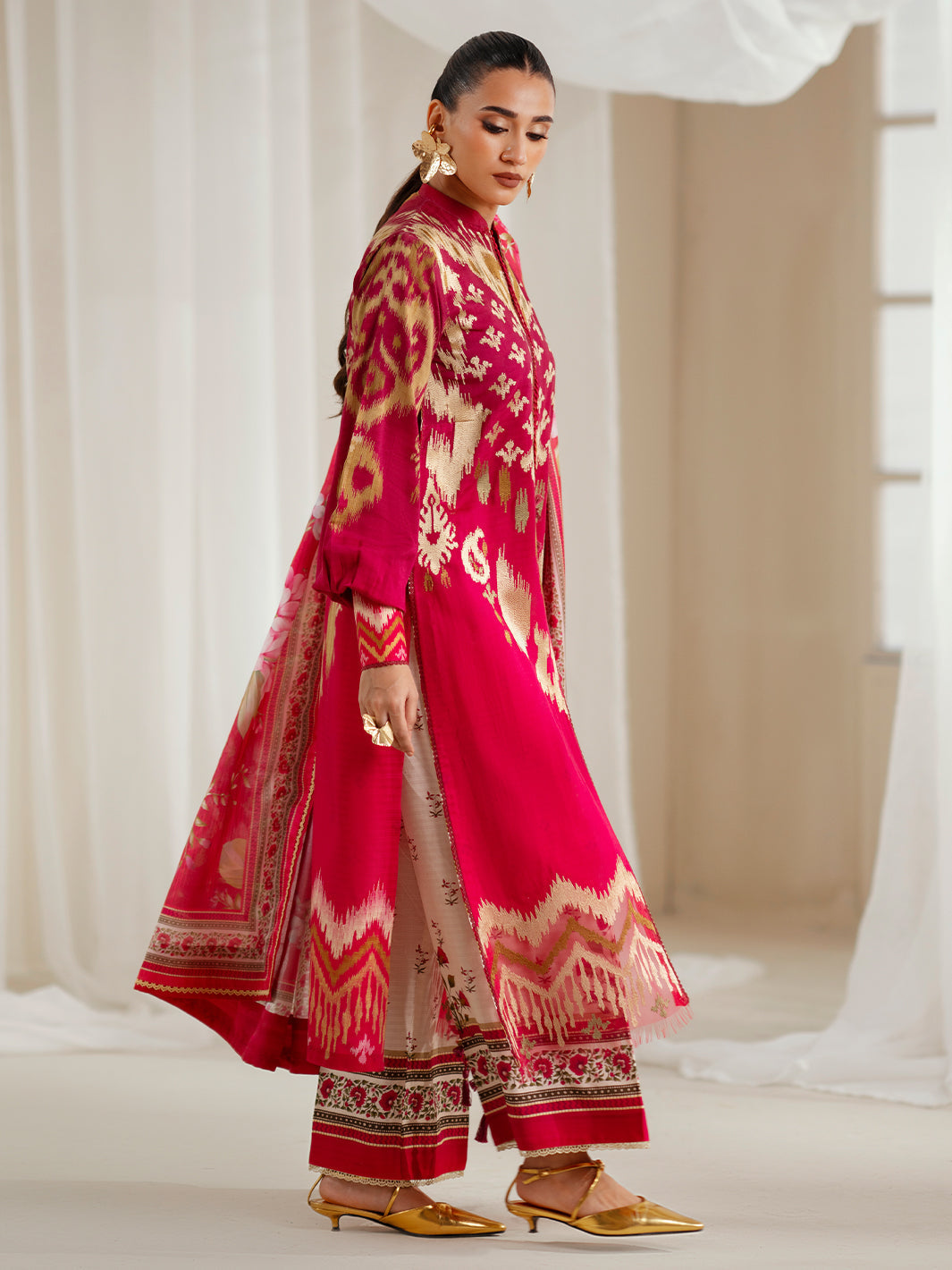 Bin Ilyas | Eres Bonita Viscose 25 | 1102-A - Pakistani Designer Dress - by Bin Ilyas - Type : Ladies Clothes - 100% Original at Saira Sultan