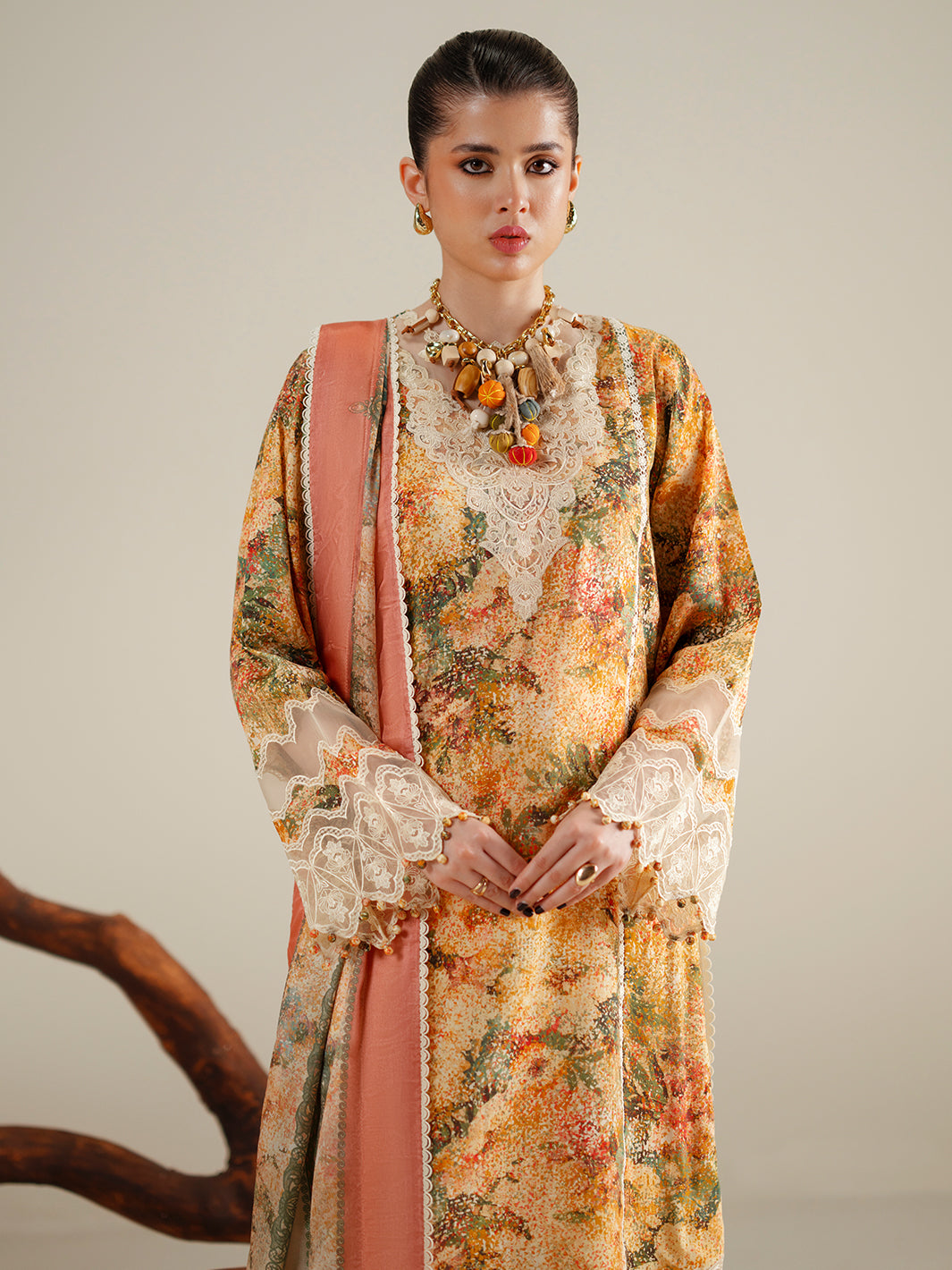 Bin Ilyas | Eres Bonita Viscose 25 | 1104-A - Pakistani Designer Dress - by Bin Ilyas - Type : Ladies Clothes - 100% Original at Saira Sultan